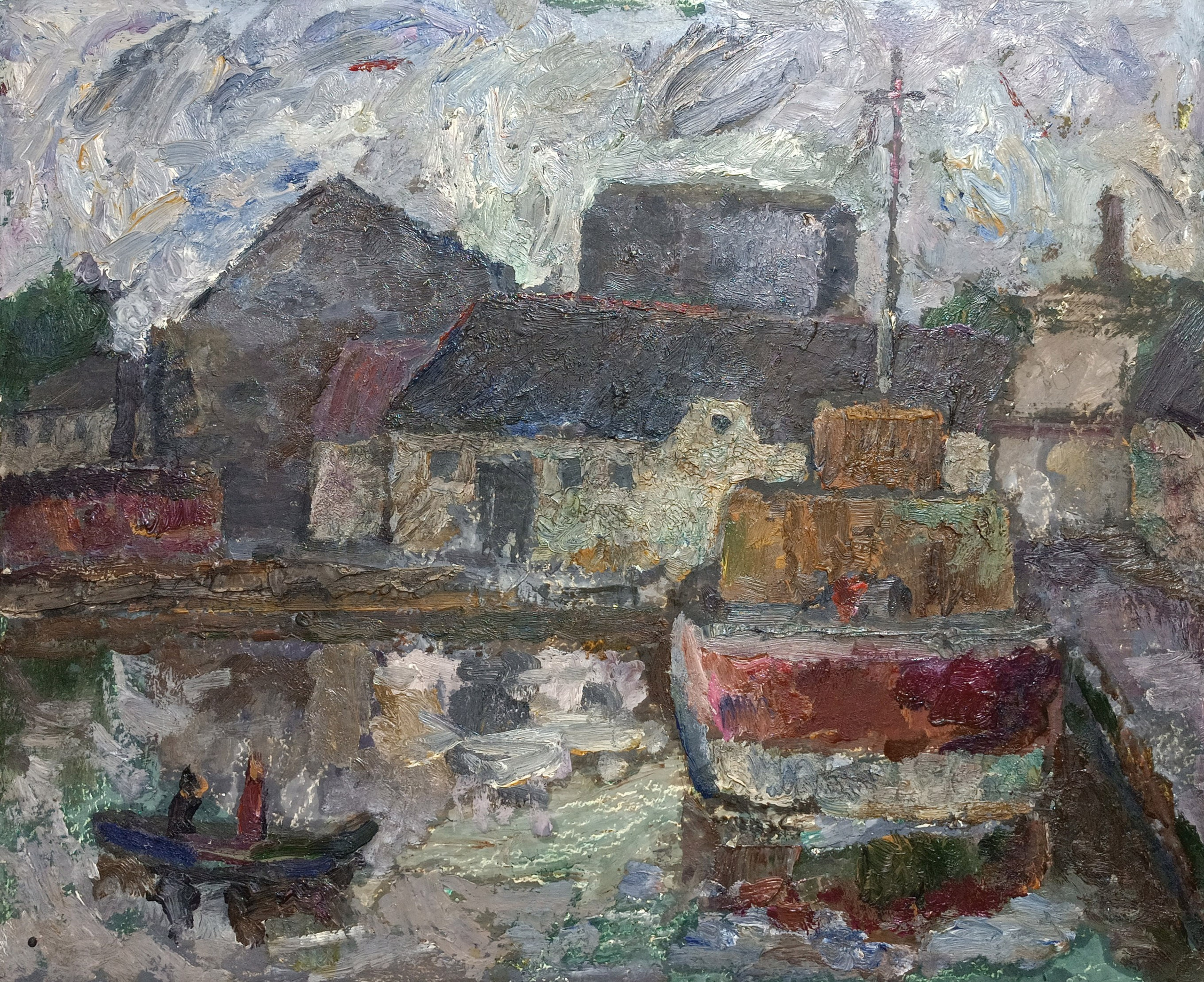 «Порт» 1974 год. Художник Величко Вадим Семёнович