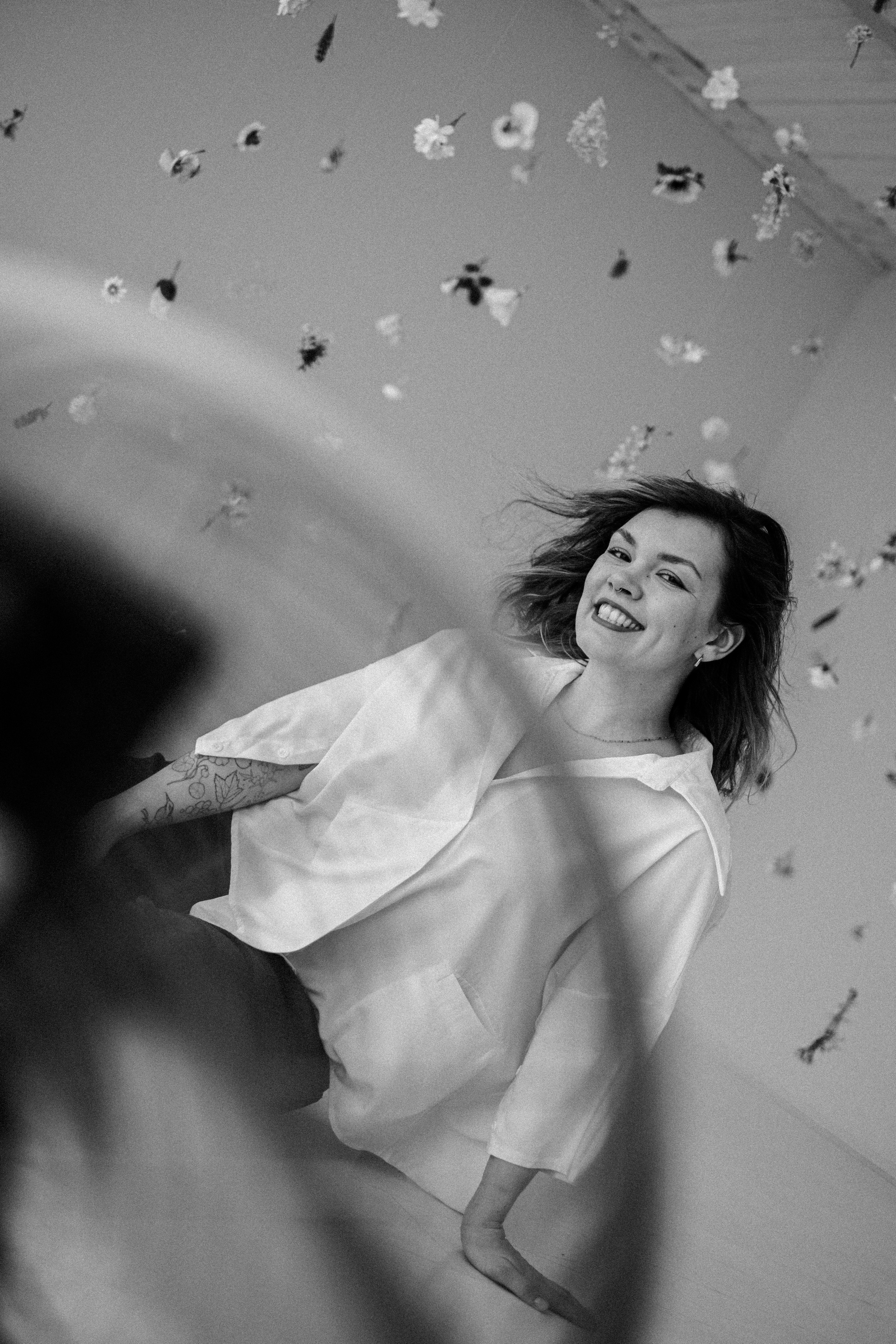 Фотосессия с цветами в студии Новосибирска. Ксения Ильиных — Фотограф в Новосибирске