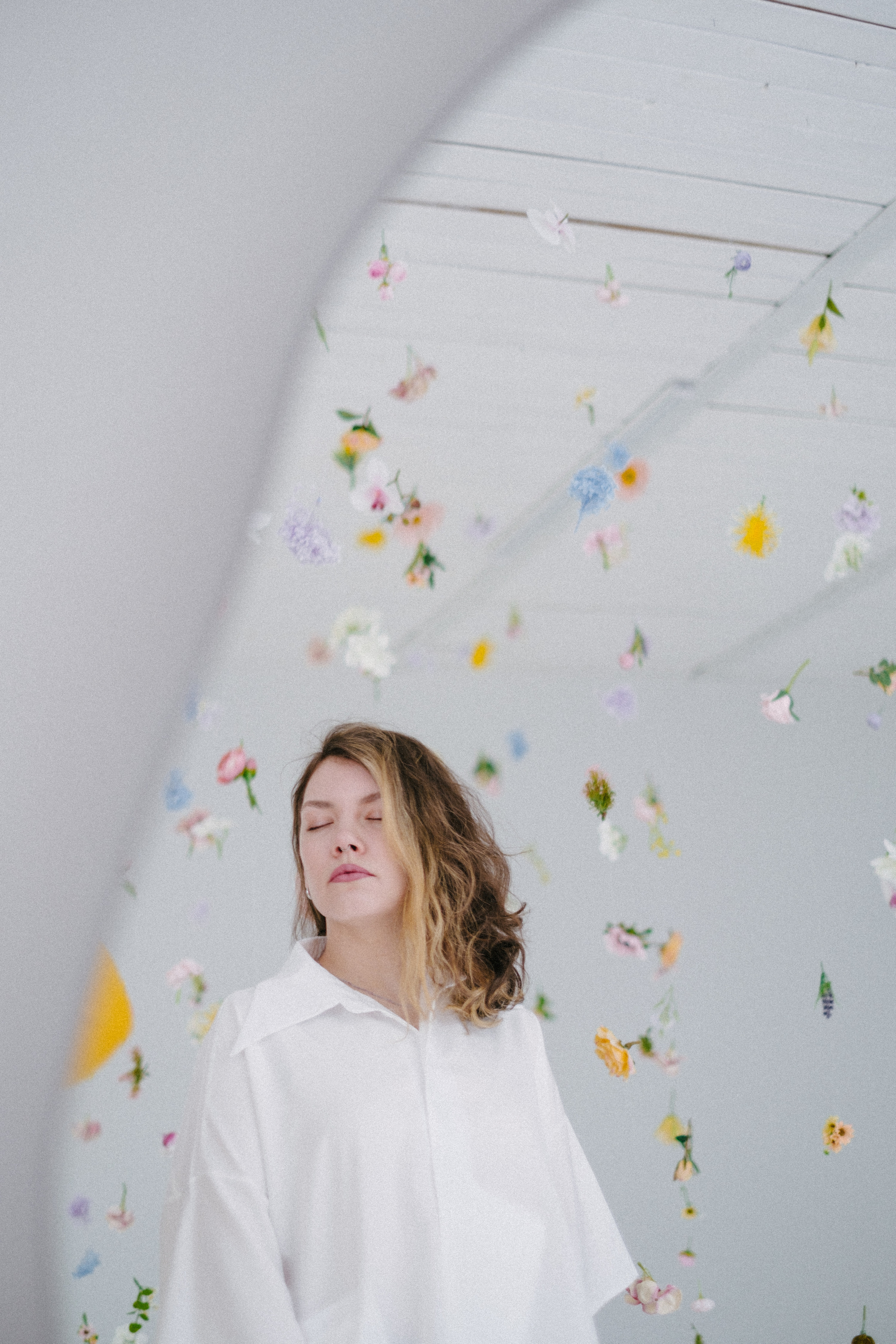 Фотосессия с цветами в студии Новосибирска. Ксения Ильиных — Фотограф в Новосибирске