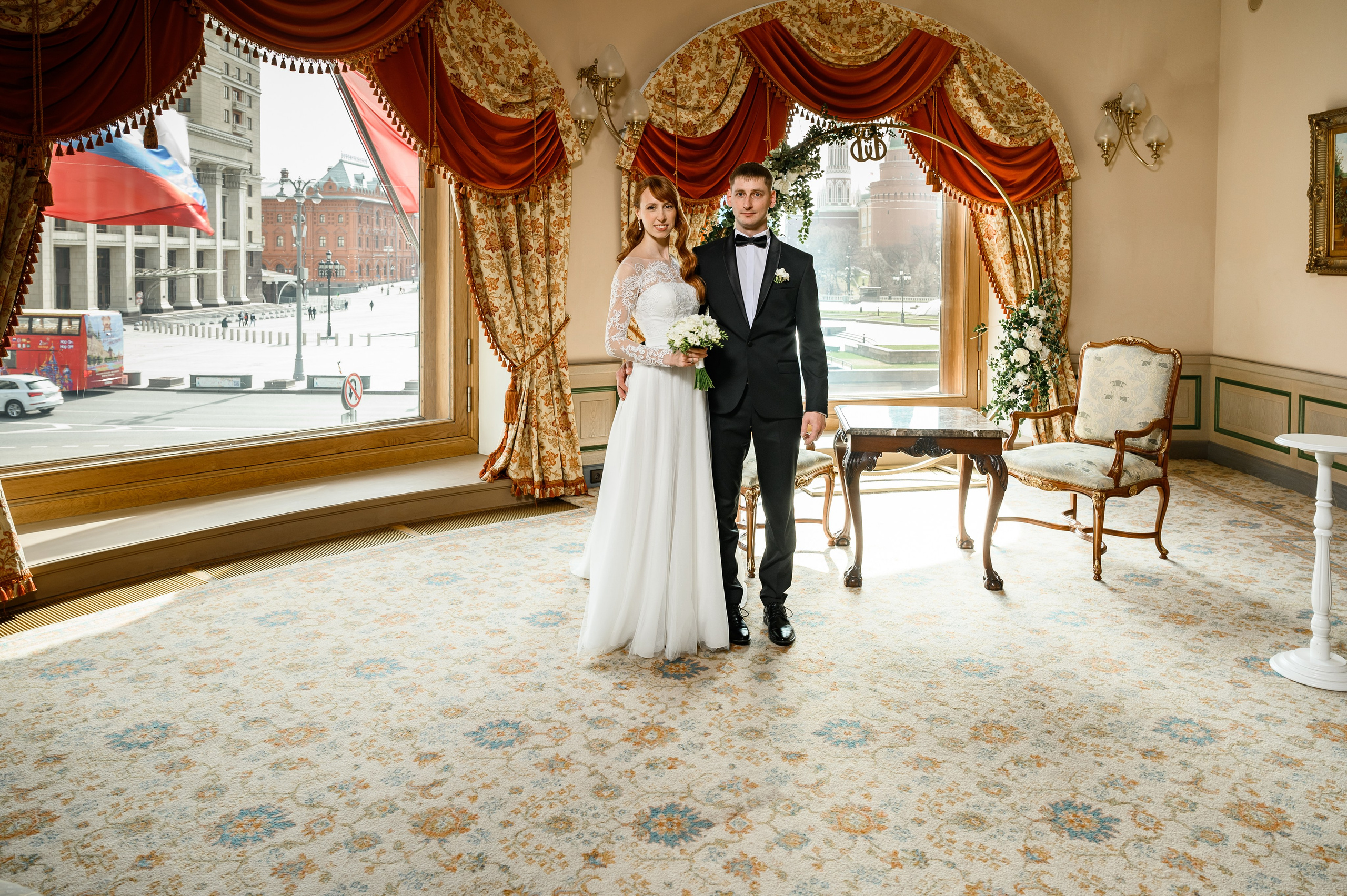 Регистрация брака в гостинице Националь. Свадебный фотограф Москва Юрий Кульман