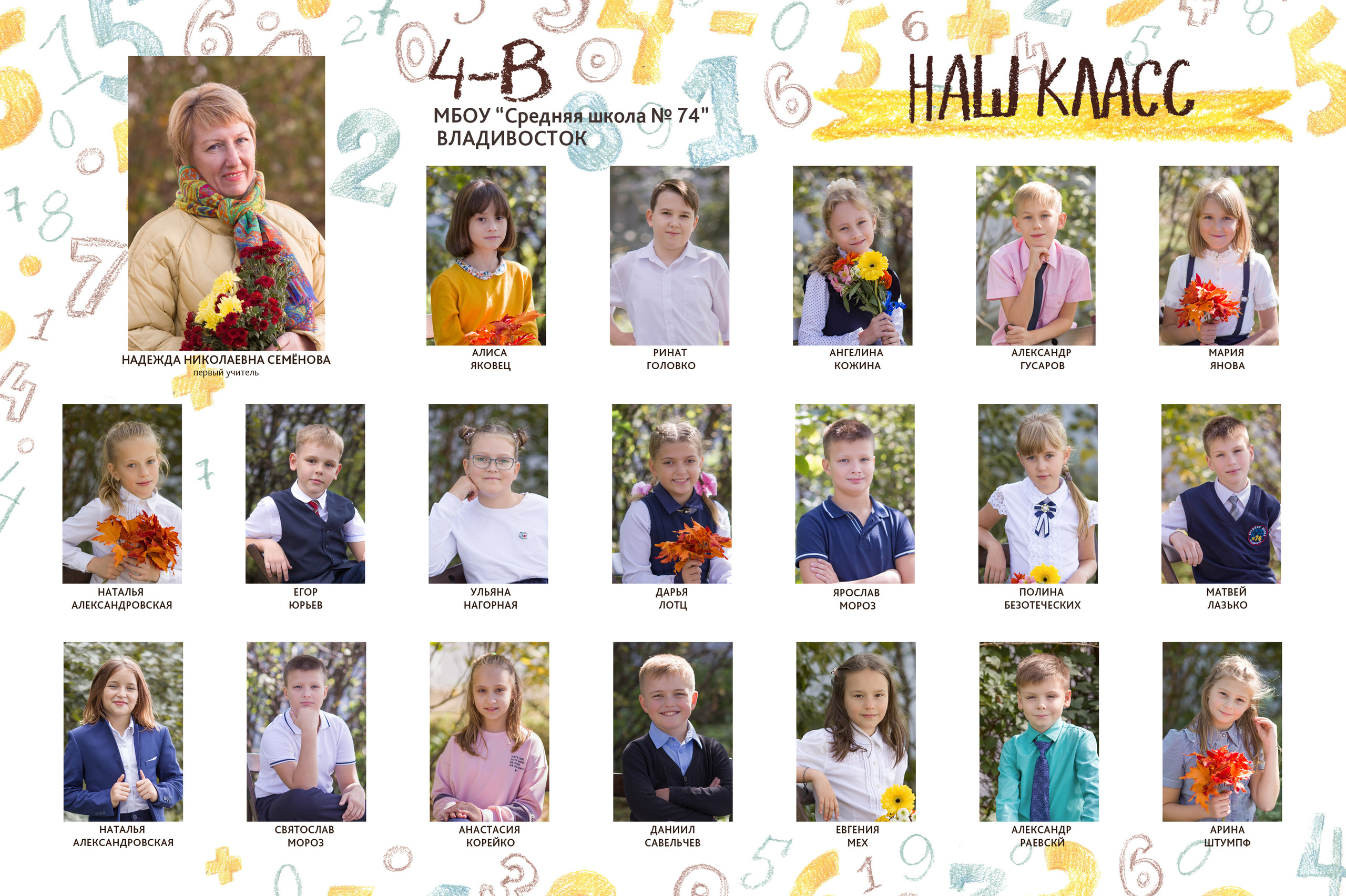 Съемка групповых фото. Школьный фотограф во Владивостоке Пермякова Олеся