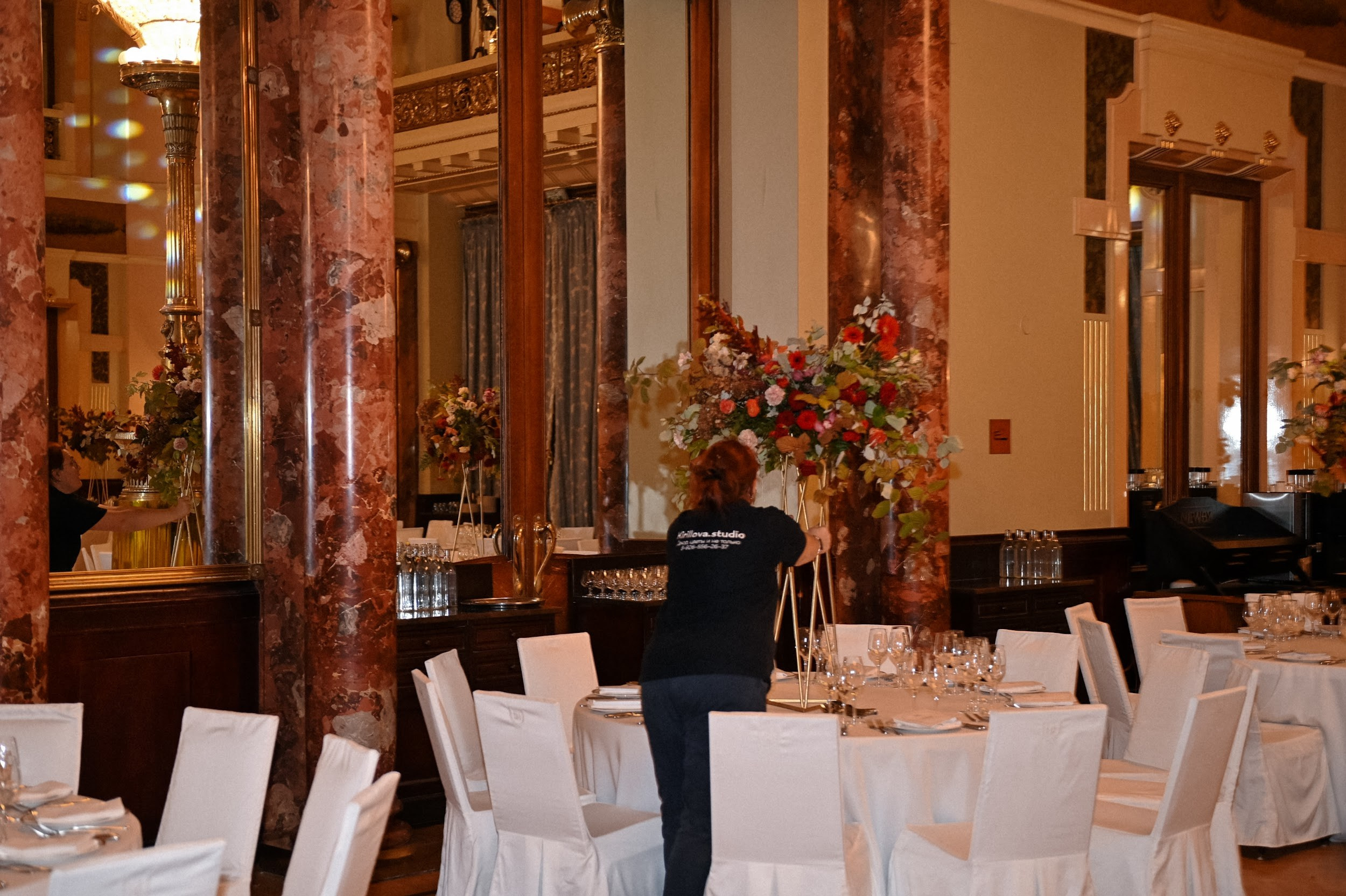 Светский прием в отеле Метрополь. Kirillova Studio — мастерская декора и событий Юли Кирилловой