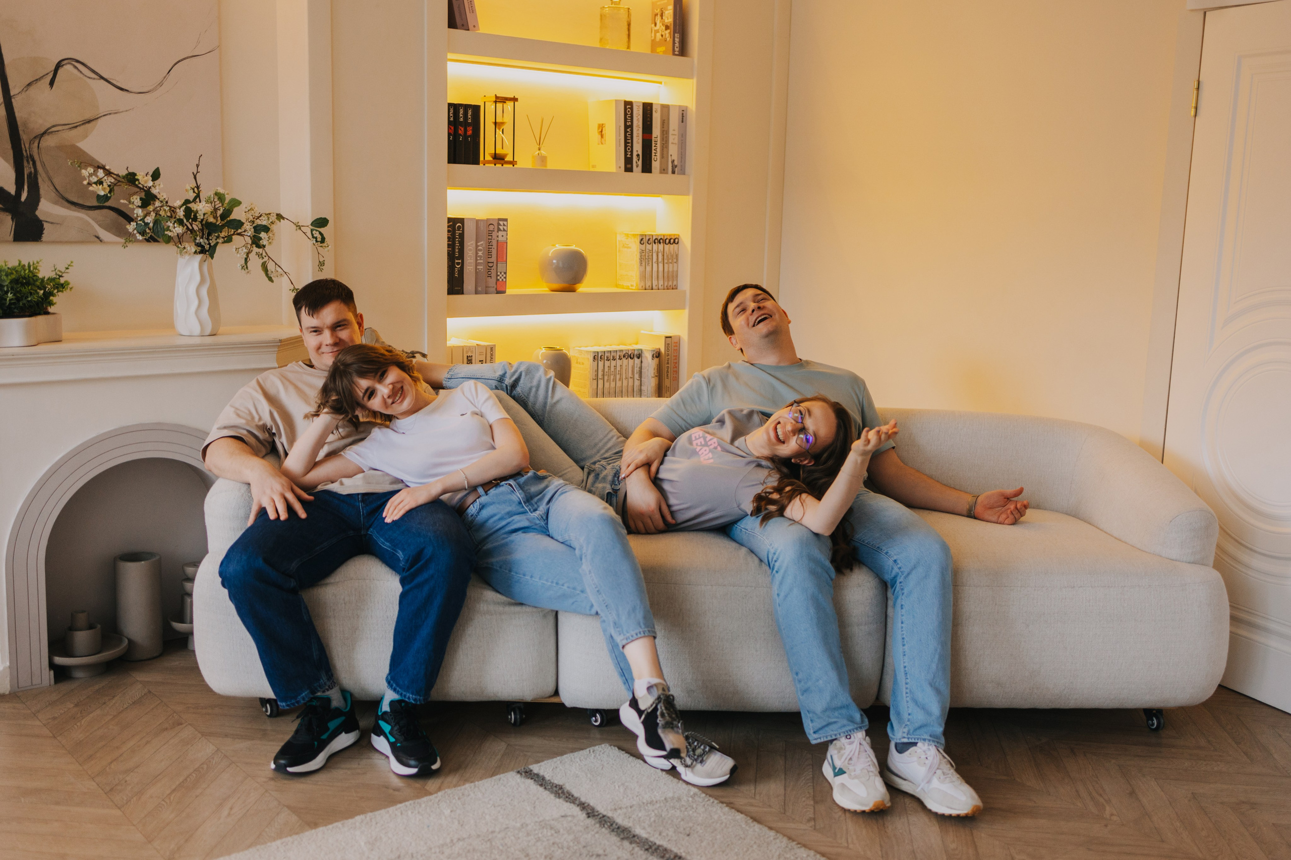 Большая семья. Домашняя фотосессия