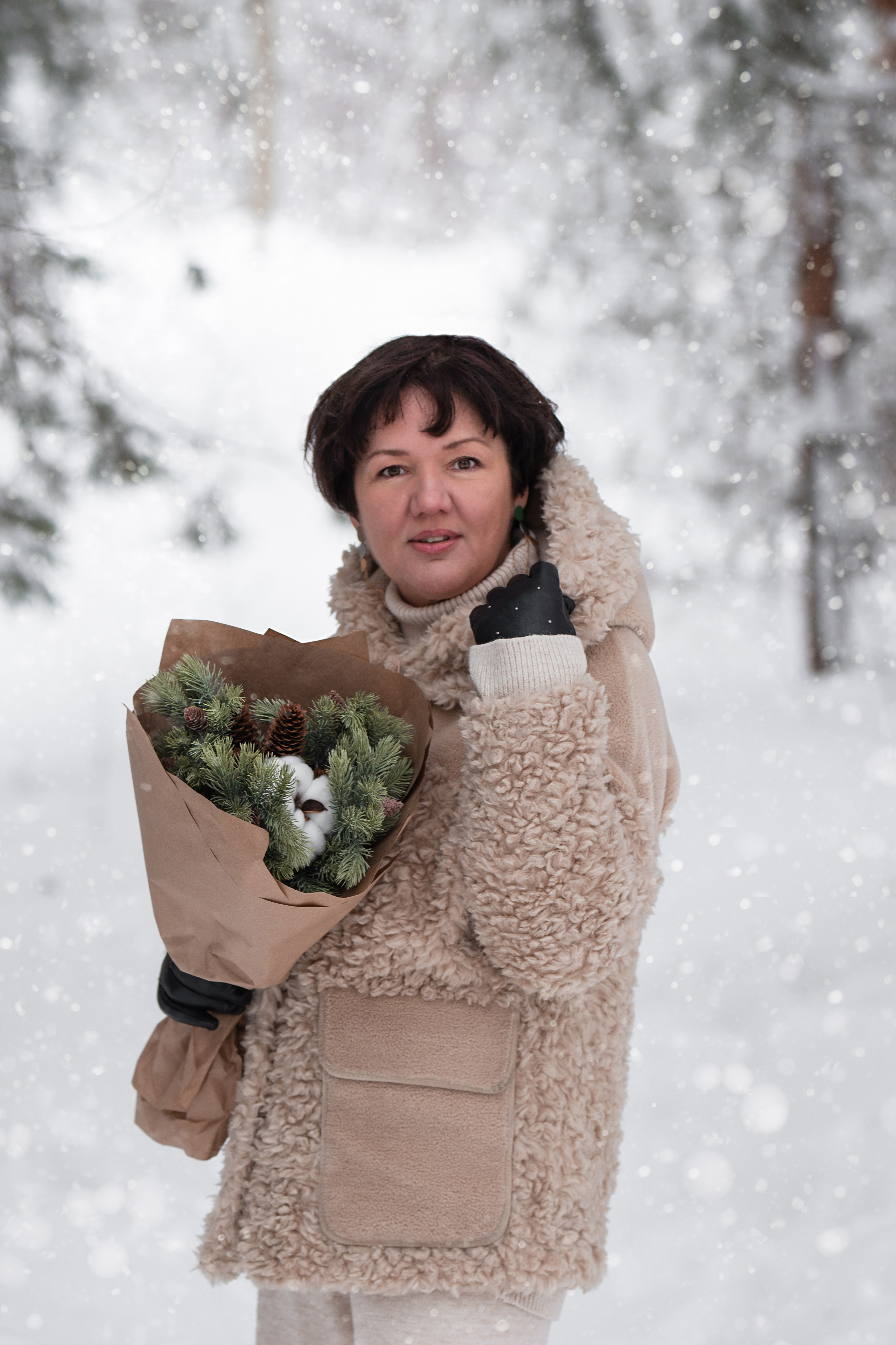 В зимнем лесу. Свадебный и семейный фотограф в Казани Диана Портнова
