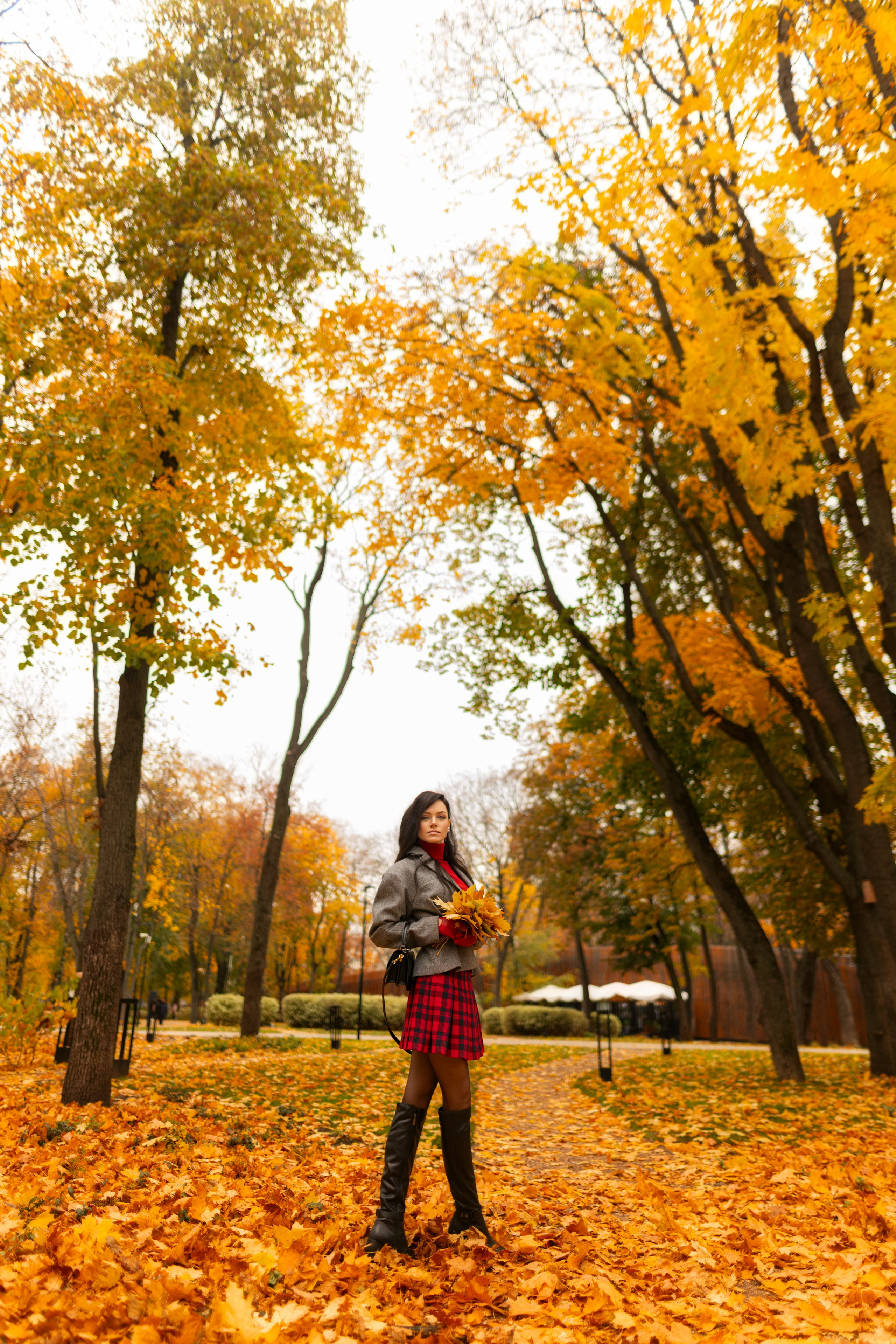 Фотосет с Екатериной в парке на осеннюю тему для «себя»