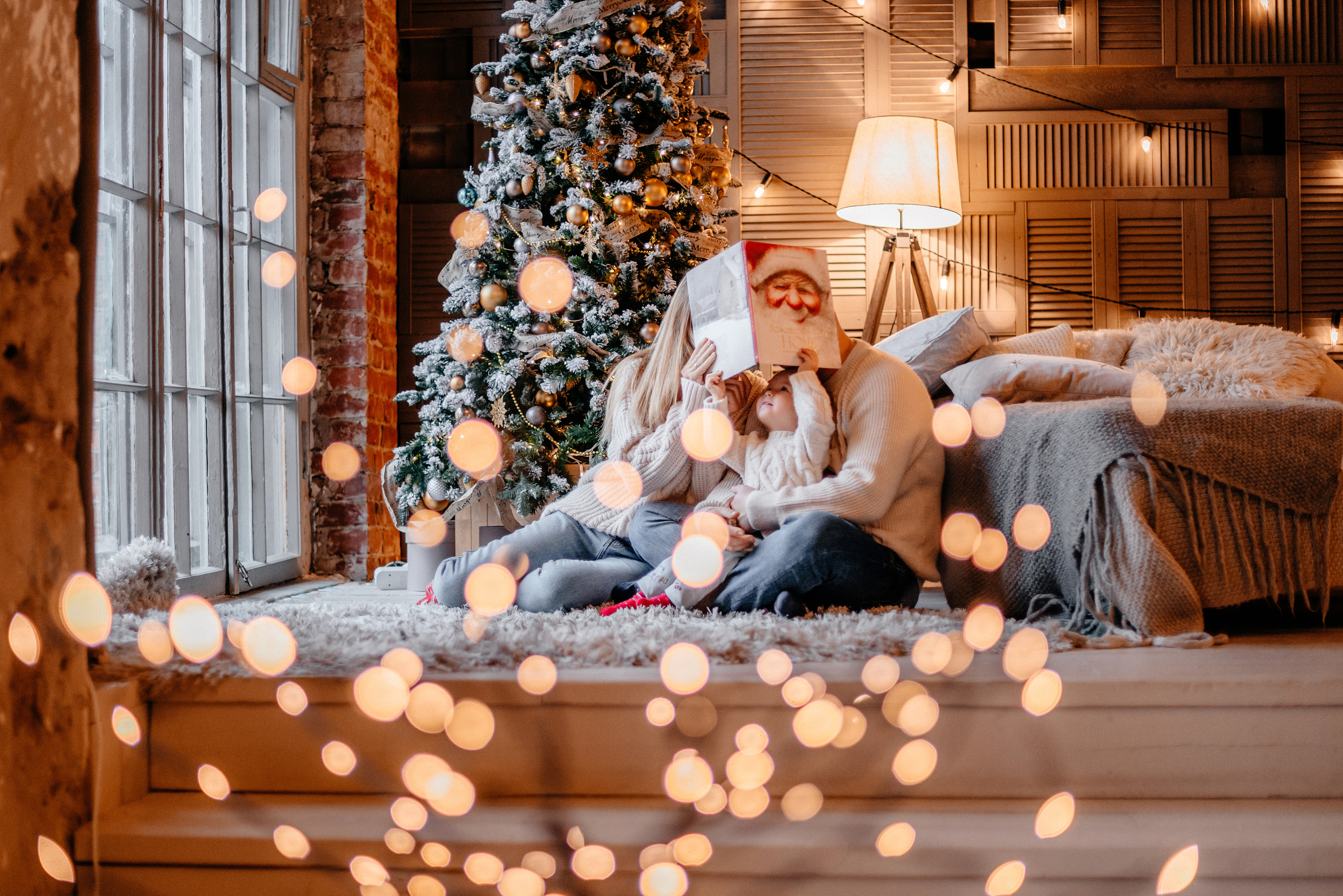 Новогодняя фотосессия в студии СПб. Семейный и детский фотограф в Санкт-Петербурге Маша Бичан