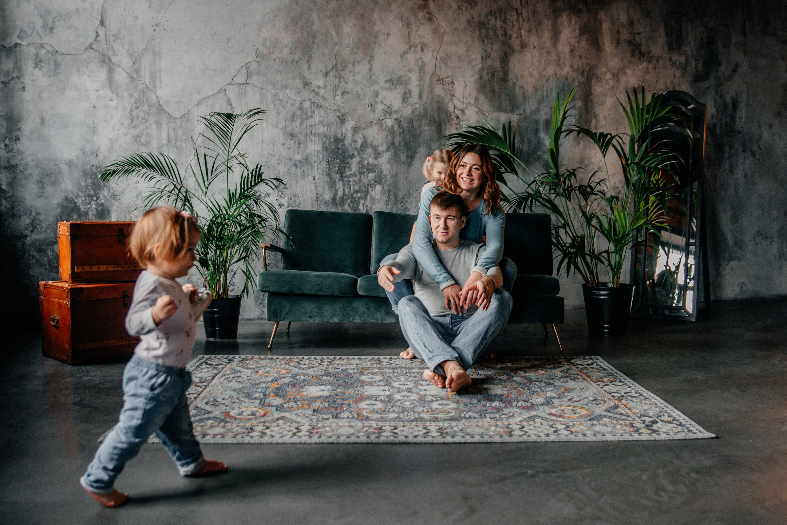 Семейная фотосессия в студии СПб. Семейный и детский фотограф в Санкт-Петербурге Маша Бичан