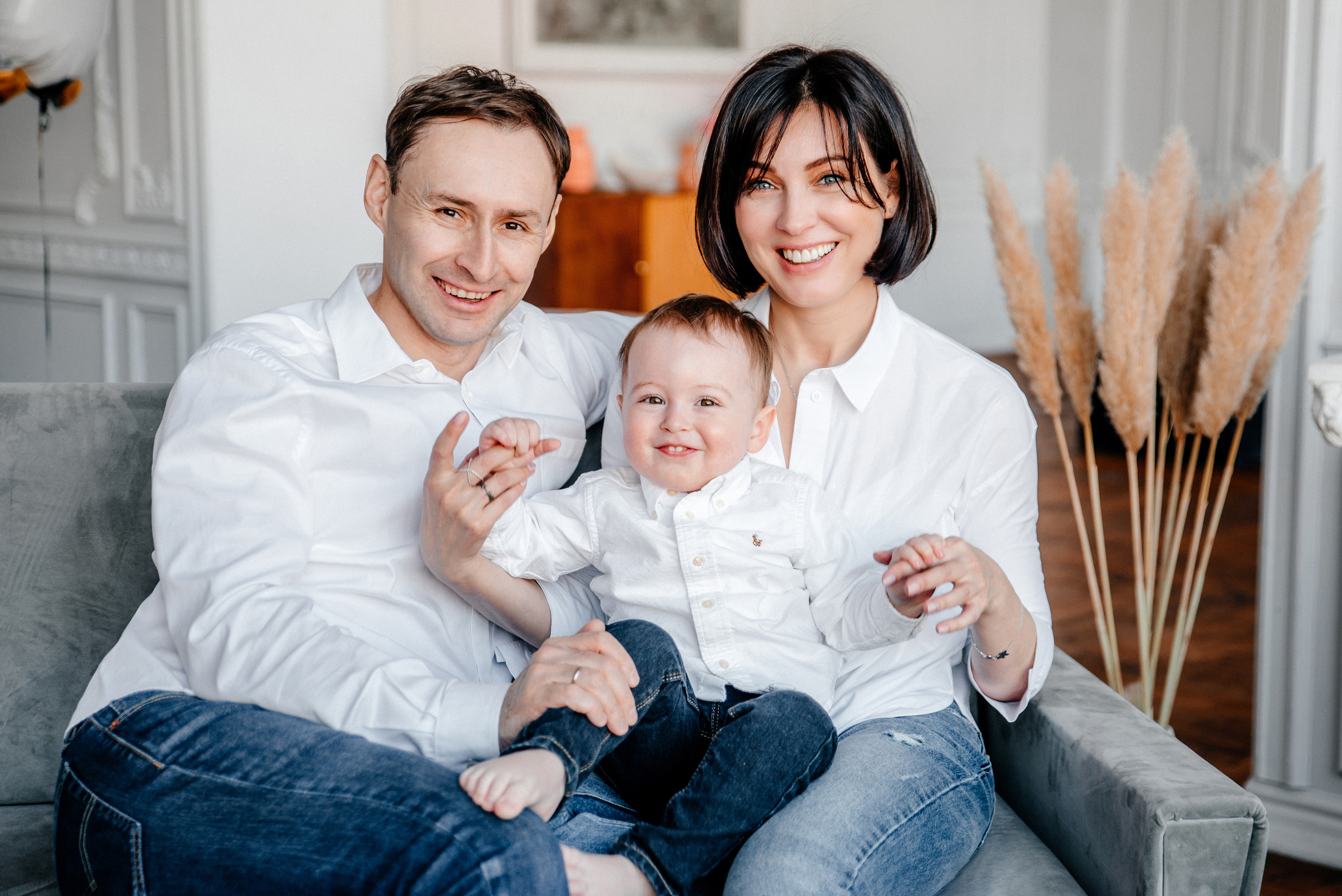 Семейная фотосессия в студии СПб. Семейный и детский фотограф в Санкт-Петербурге Маша Бичан