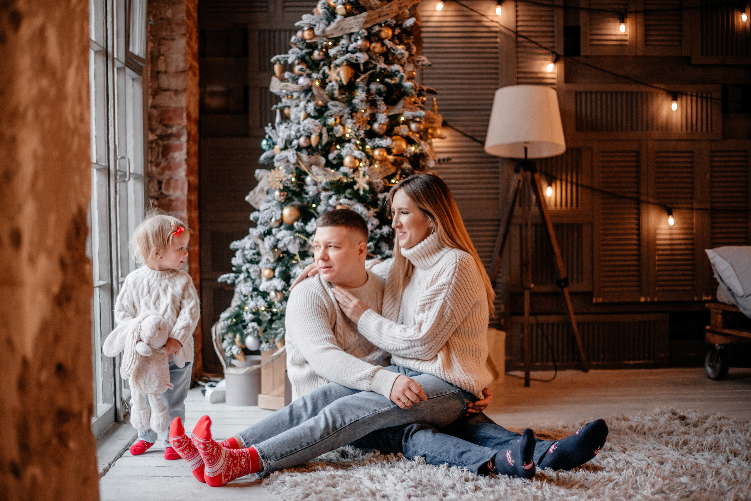 Новогодняя фотосессия в студии СПб. Семейный и детский фотограф в Санкт-Петербурге Маша Бичан