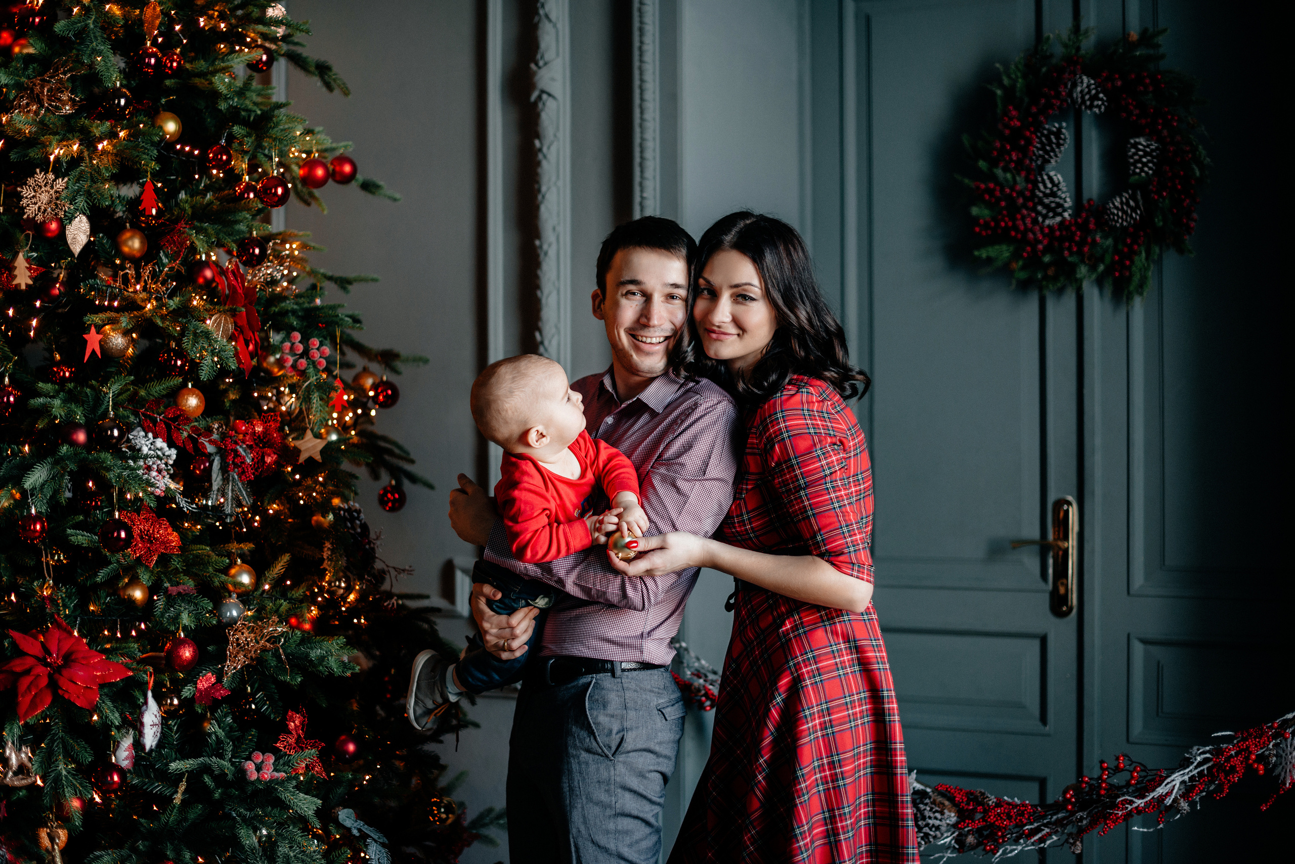 Новогодняя фотосессия в студии СПб. Семейный и детский фотограф в Санкт-Петербурге Маша Бичан