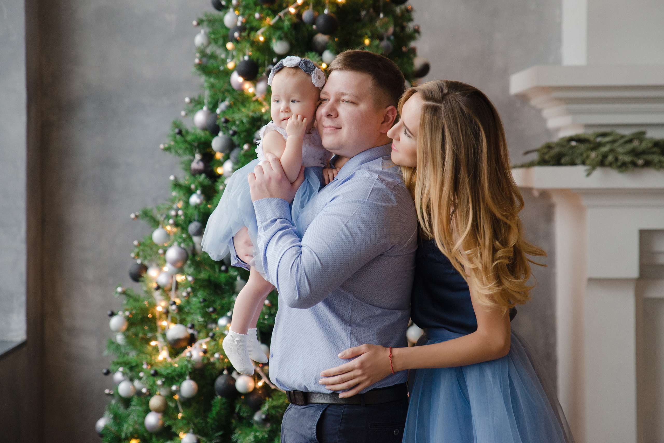 Новогодняя фотосессия в студии СПб. Семейный и детский фотограф в Санкт-Петербурге Маша Бичан