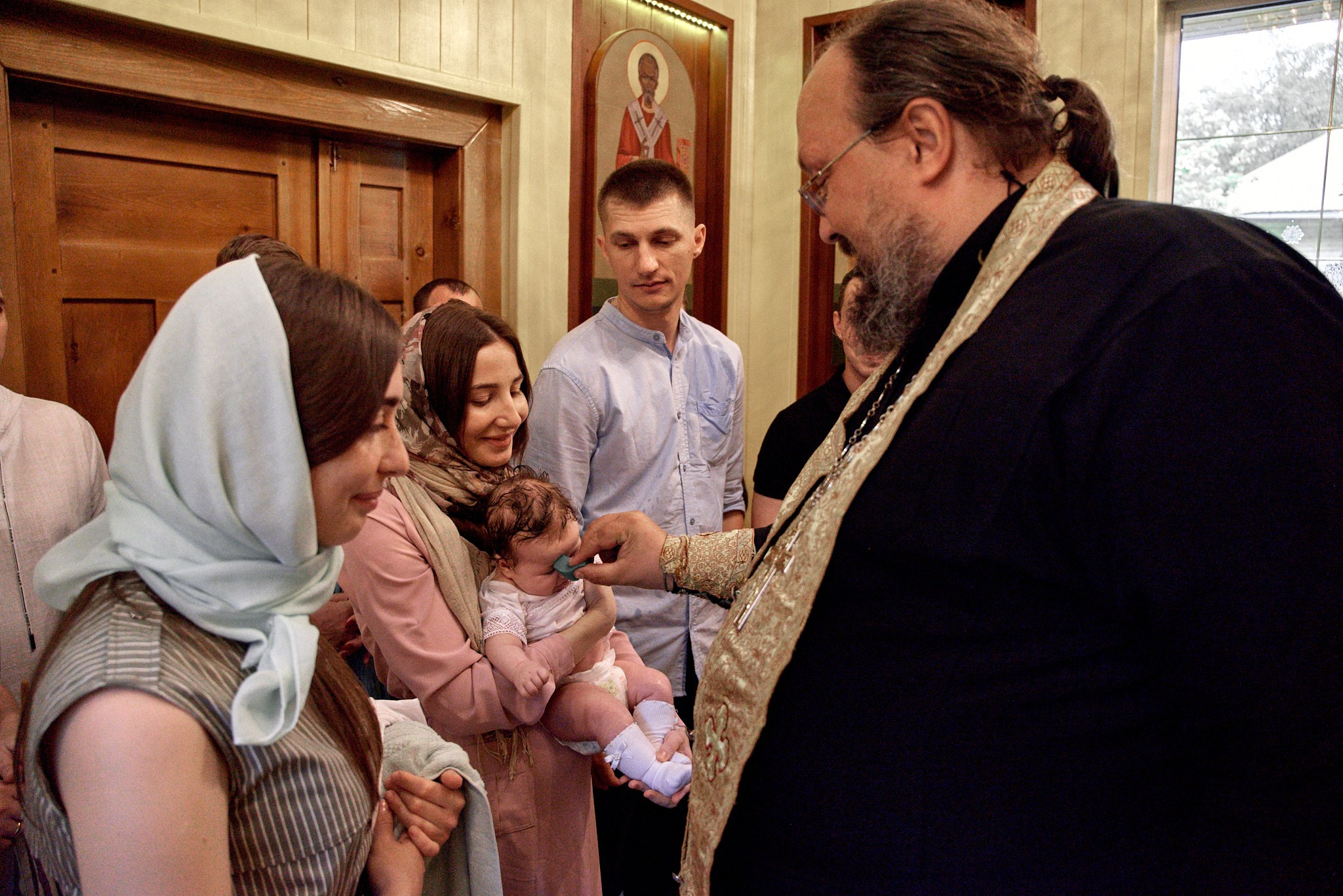 Фотосессия крещение Варвары