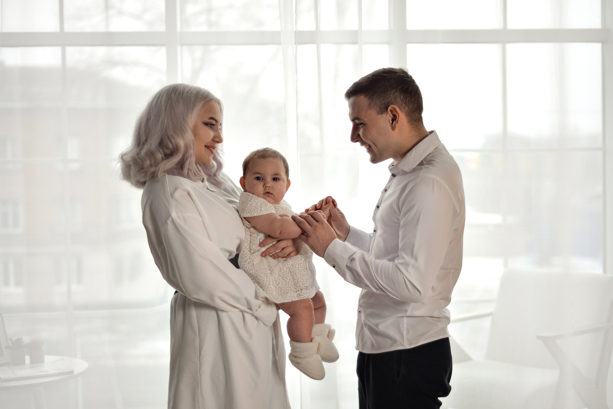 Семейная (Данил, Даша, Аделина) в студии Константа. Семейный и свадебный фотограф Галина Абакумова, фотосессии в Белгороде