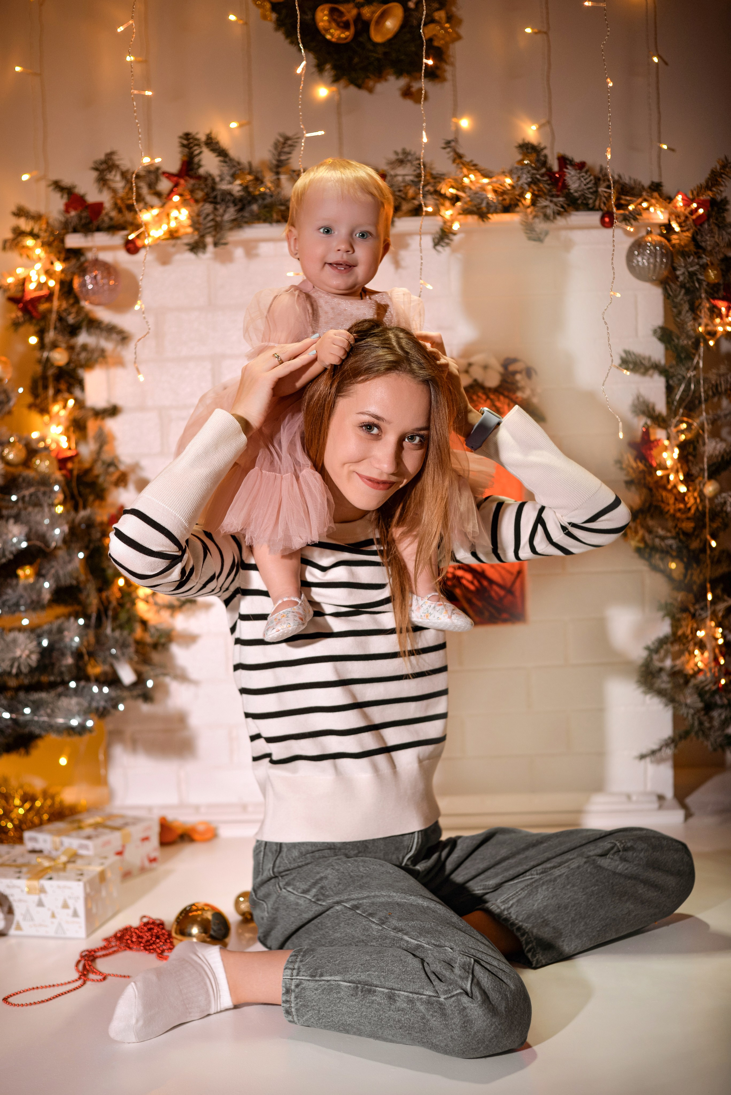 Настя с малышкой Ксюшей (3 образа). Семейный и свадебный фотограф Галина Абакумова, фотосессии в Белгороде