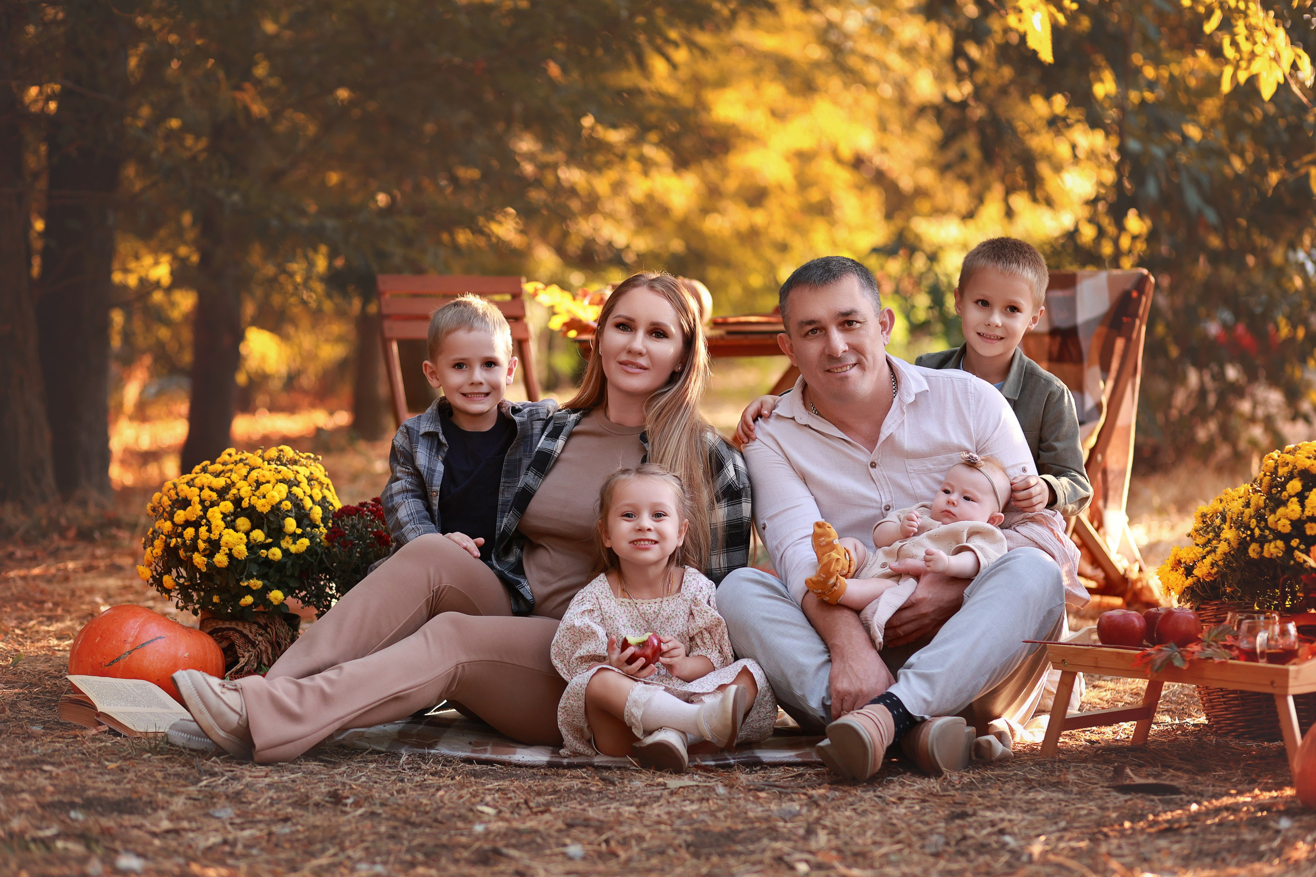Пикник в парке. Детский семейный фотограф Краснодар