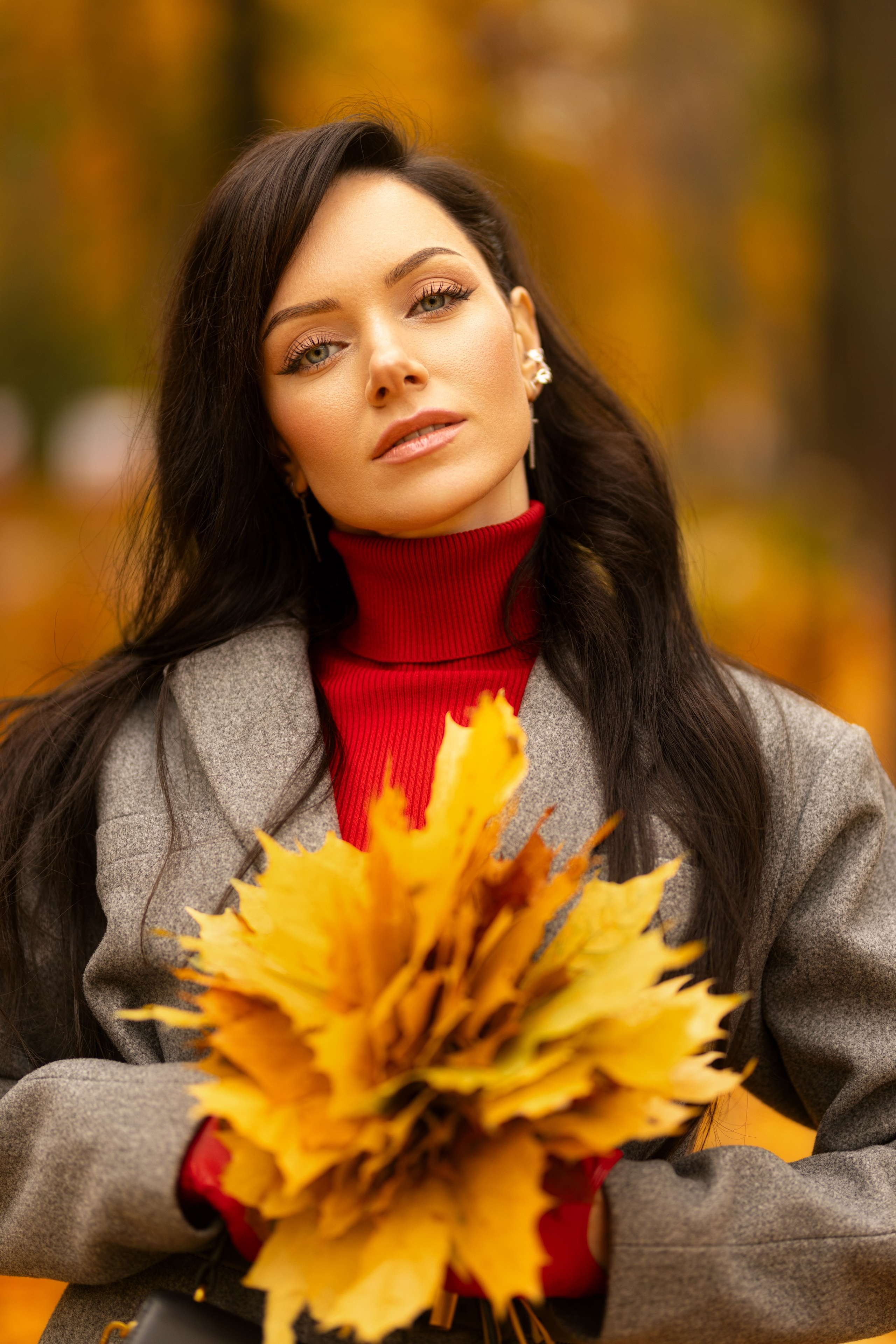Фотосет с Екатериной в парке на осеннюю тему для «себя». Дмитрий Шульгин, портретный фотограф в Воронеже