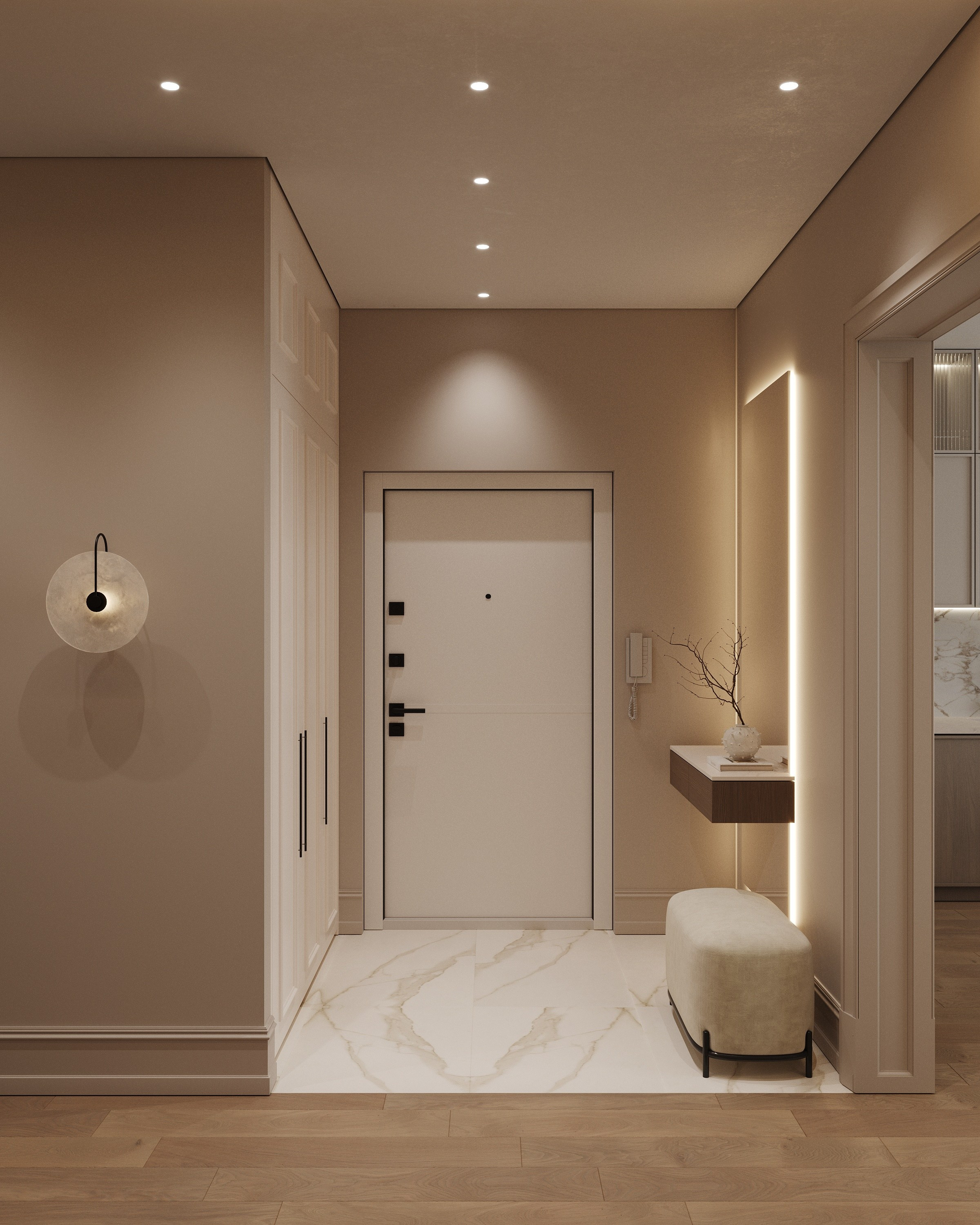 SPB | DOMINO 61 м². 3d визуализатор Анастасия Науменко