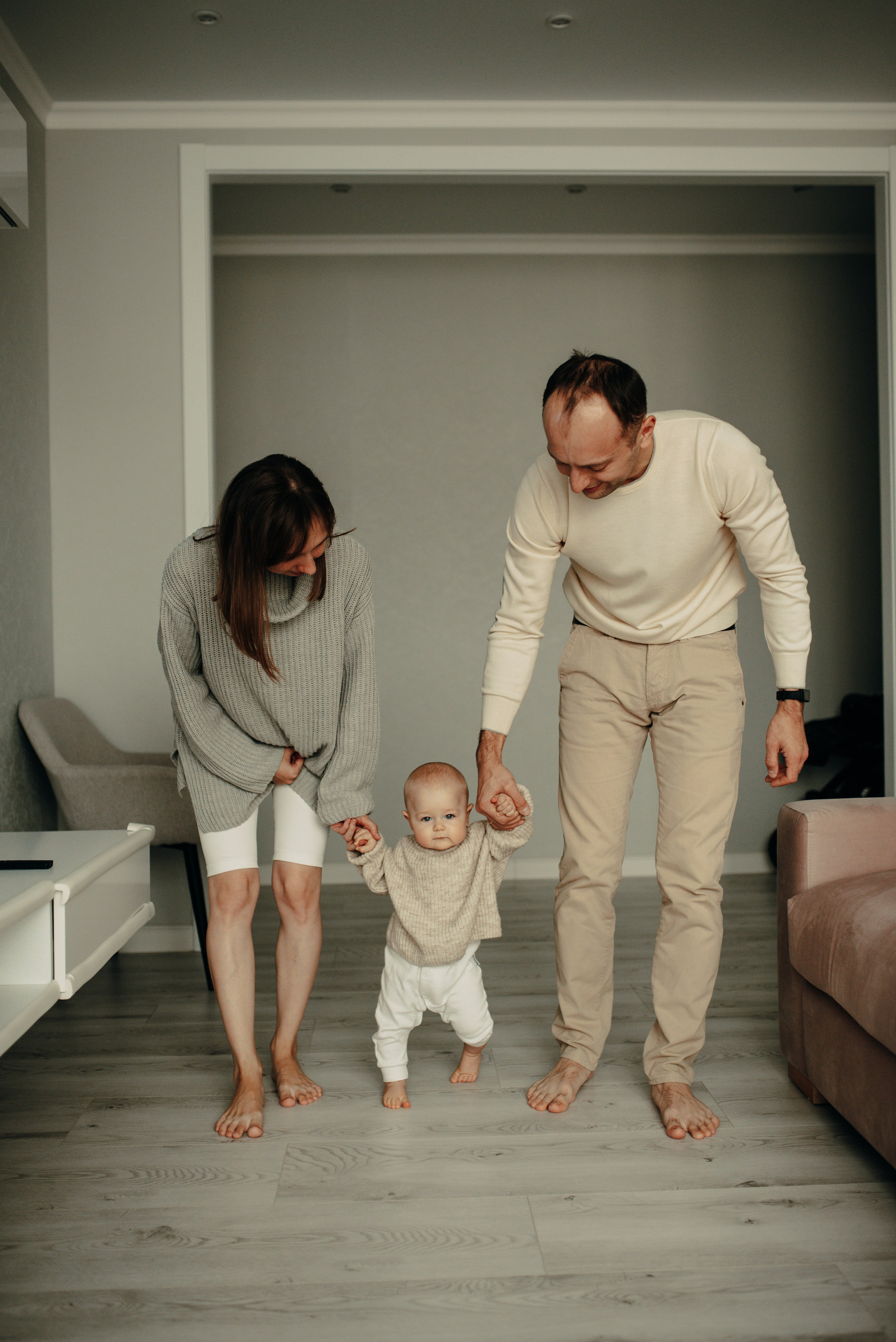 Домашняя семейная история: Василисе 10 месяцев. Семейная фотосессия Бутово Москва фотограф Алина Морщагина