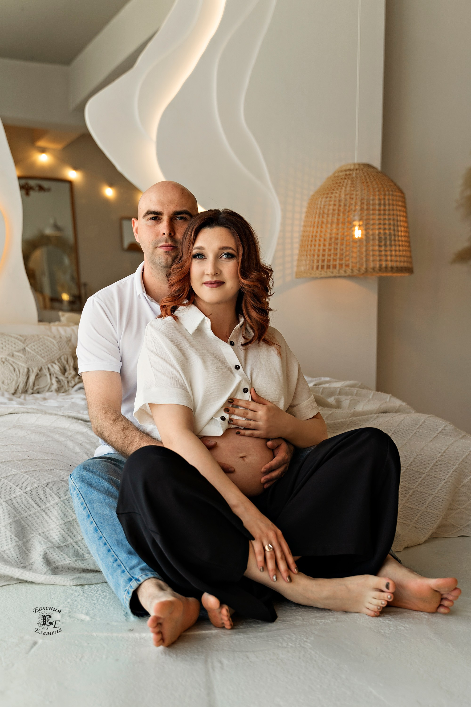 Фотосессия Елены и Антона «Ожидание малыша». Семейный и портретный фотограф в Санкт-Петербурге Евгения Елемена