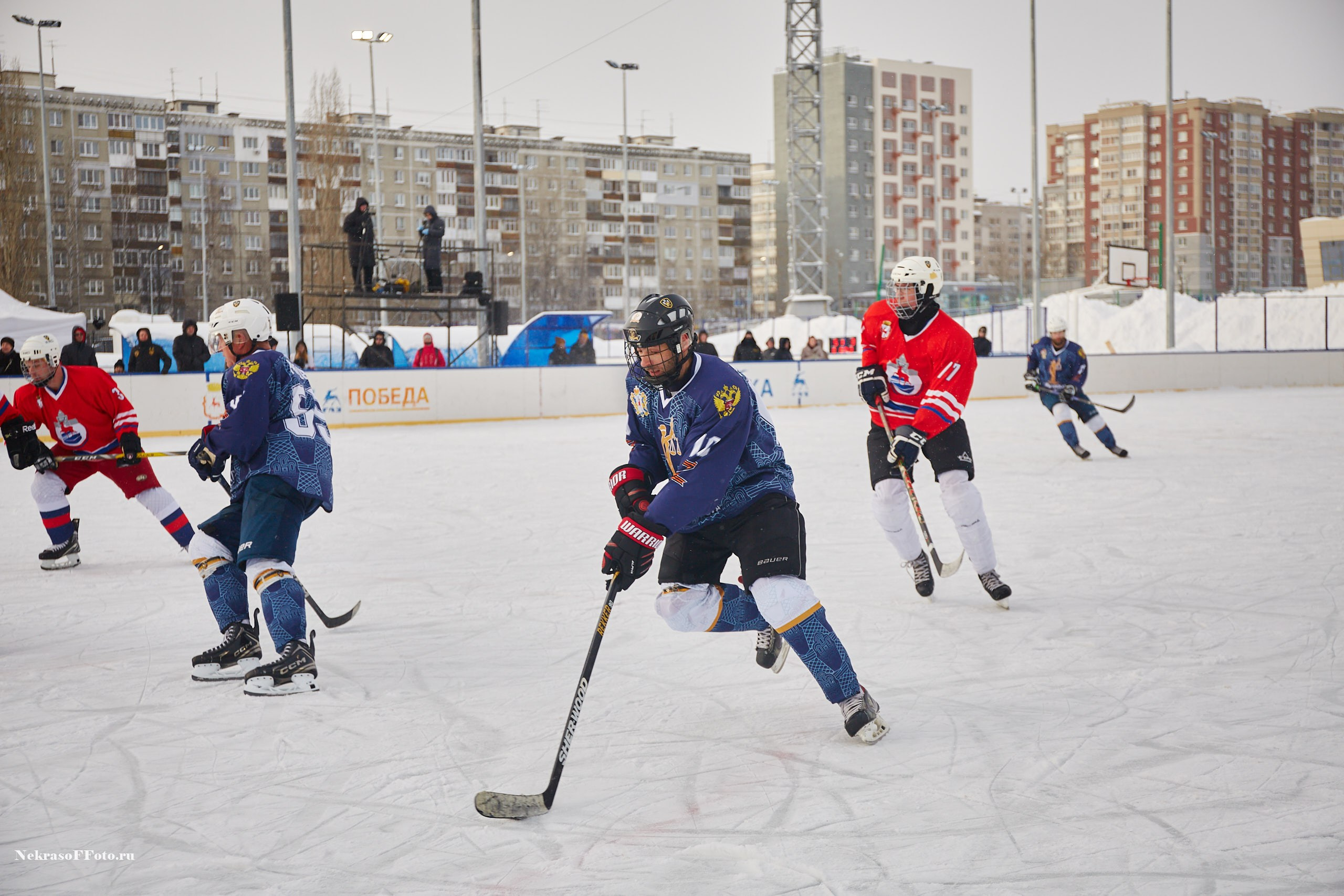 Турнир по хоккею «Русская классика» в рамках Офицерской хоккейной лиги. Спортивный фотограф Некрасов Денис