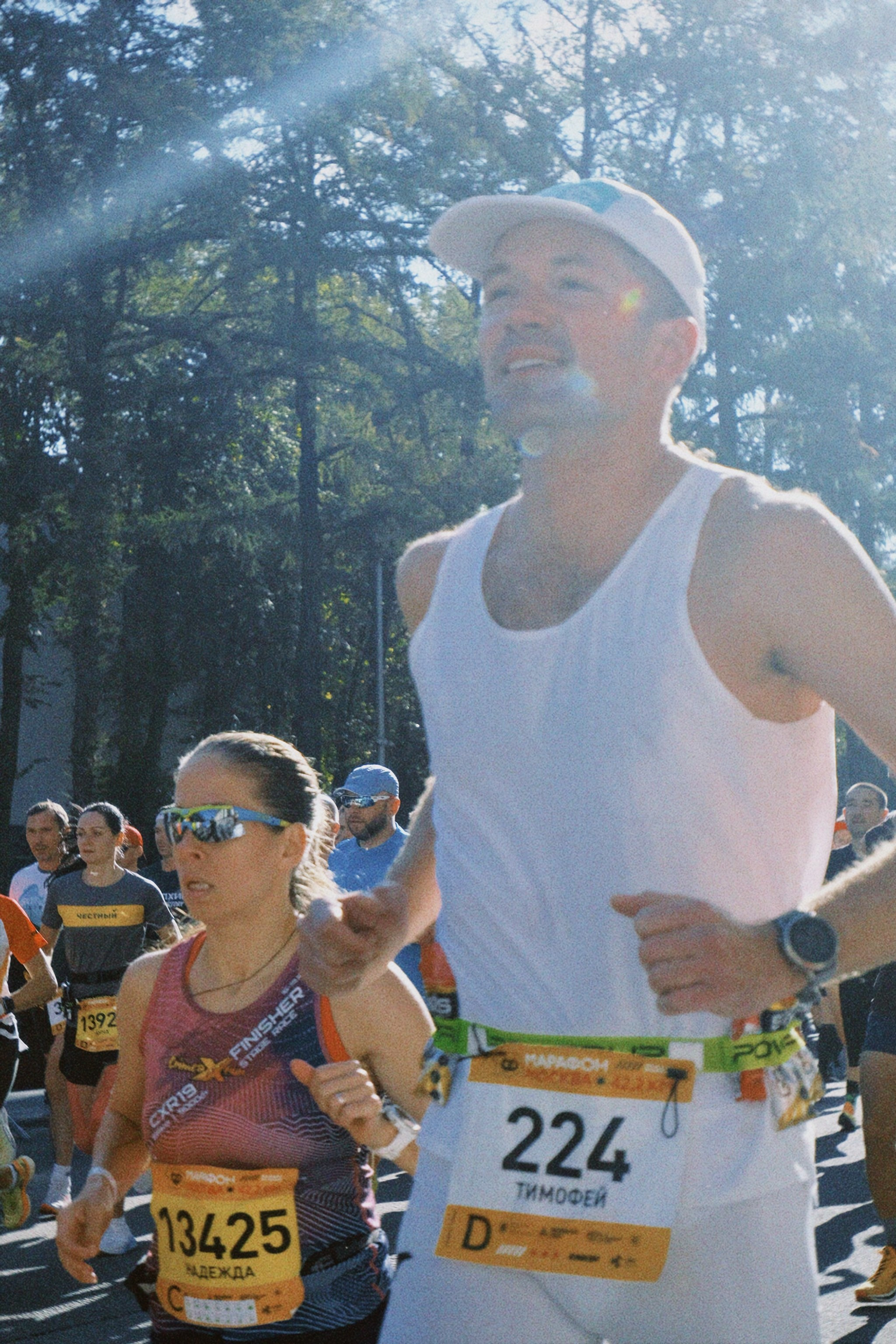 Московский марафон. Татьян гертье