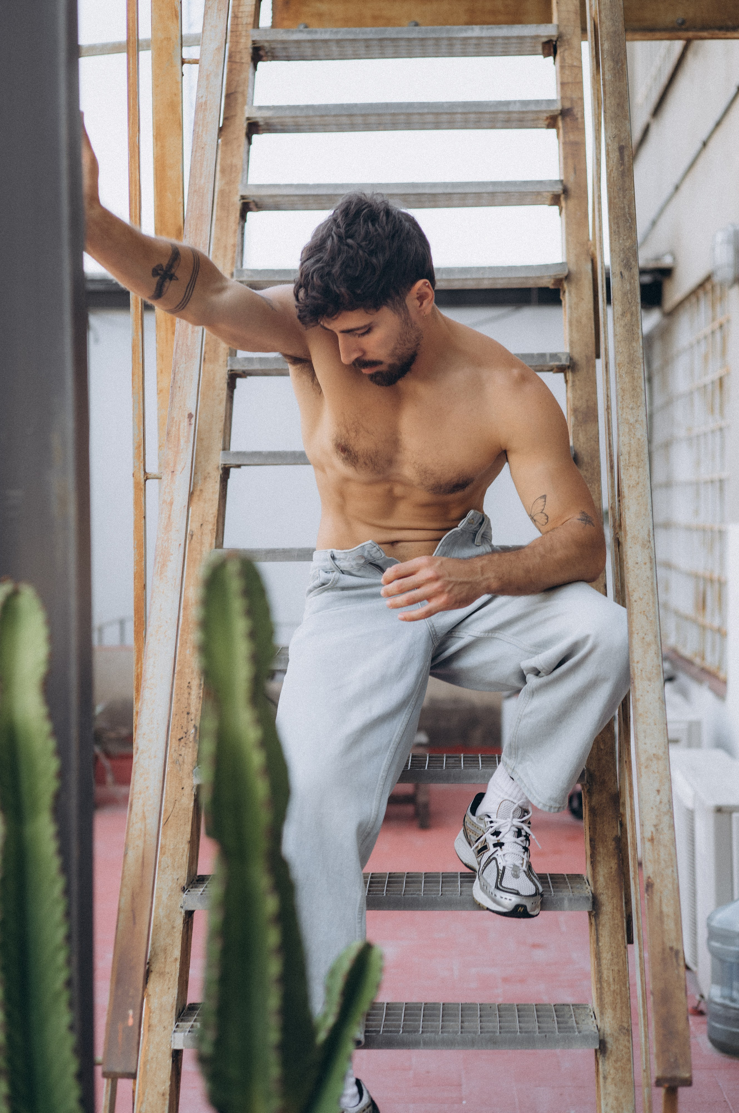 Gay DJ photographed in Barcelona for personal branding
