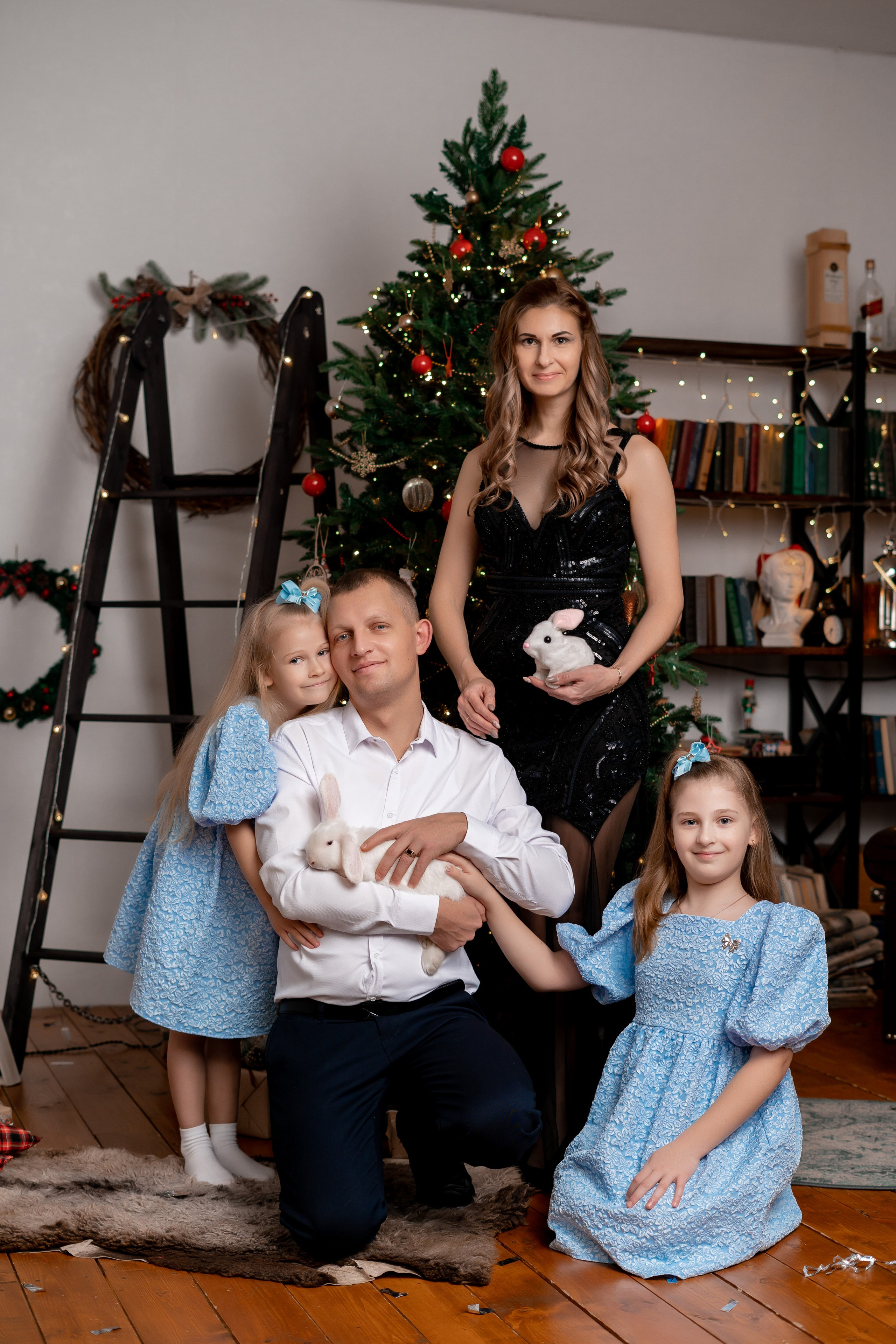 Новогодняя фотостудия. Семейный фотограф СПб Анастасия Василь. Фотосессия на годик