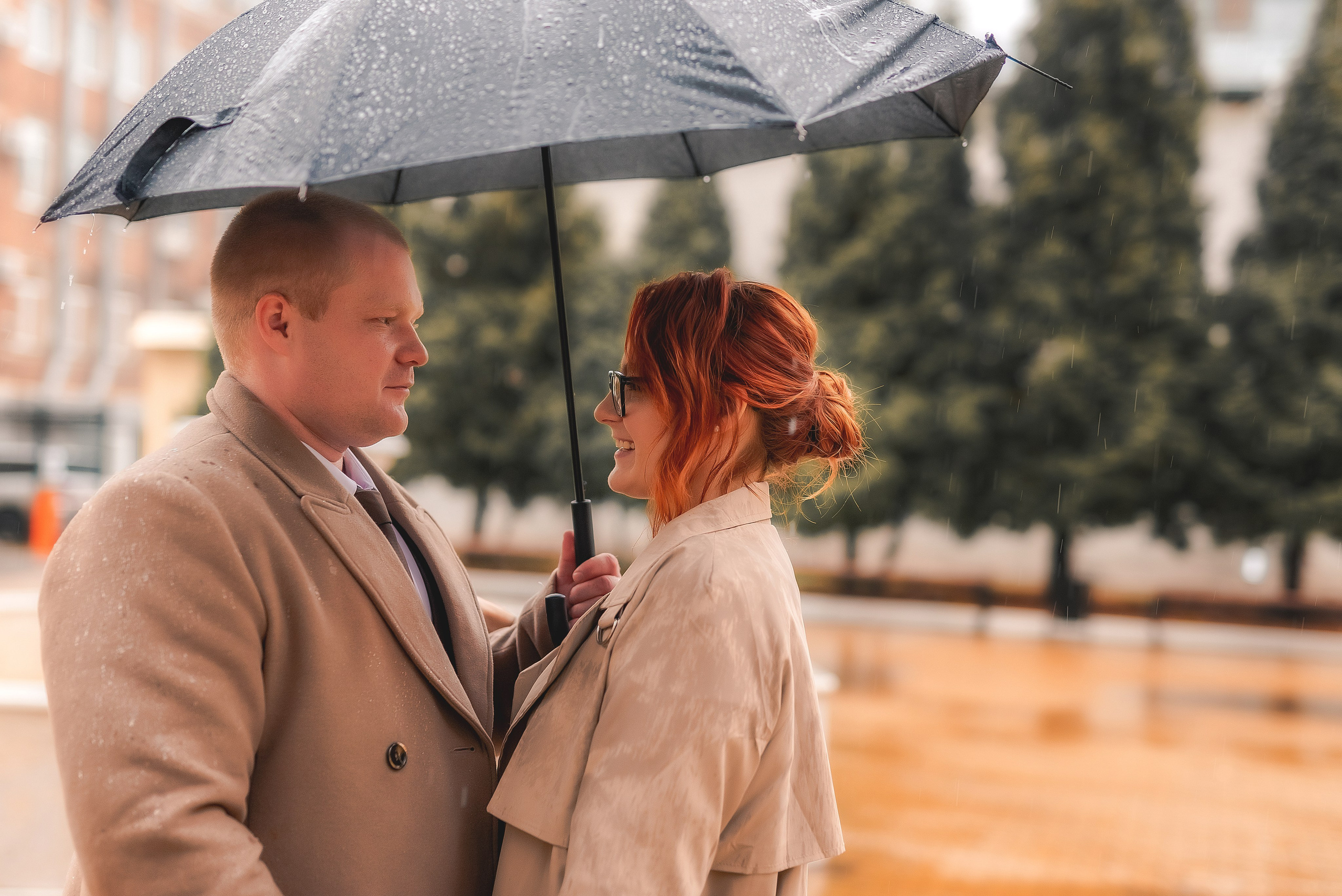 Свадебная фотосессия под дождём. Семейный, детский фотограф в Воронеже Анна Никитина