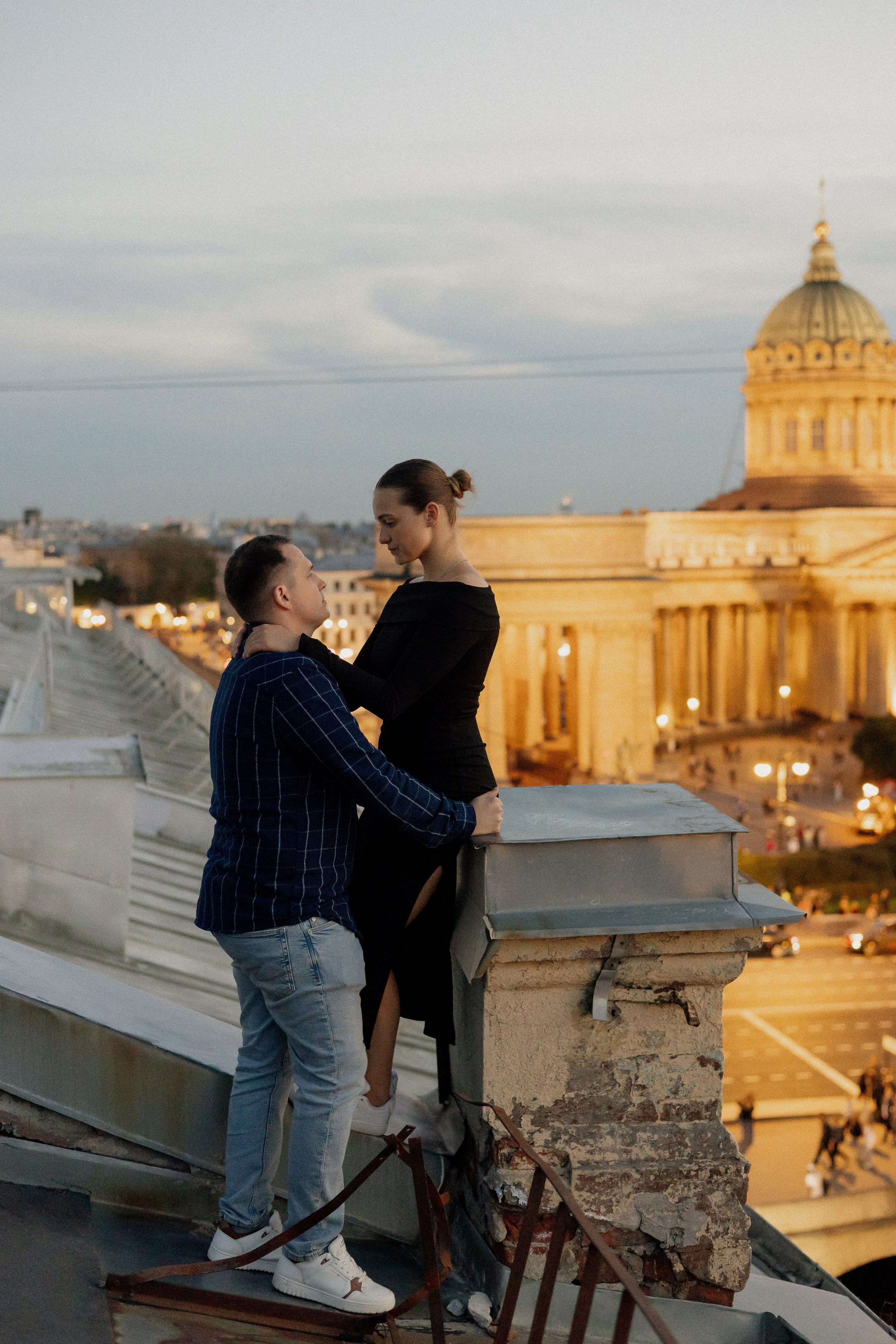 Романтика питерских крыш. Свадебный фотограф в Санкт-Петербурге Ксения Кобышева