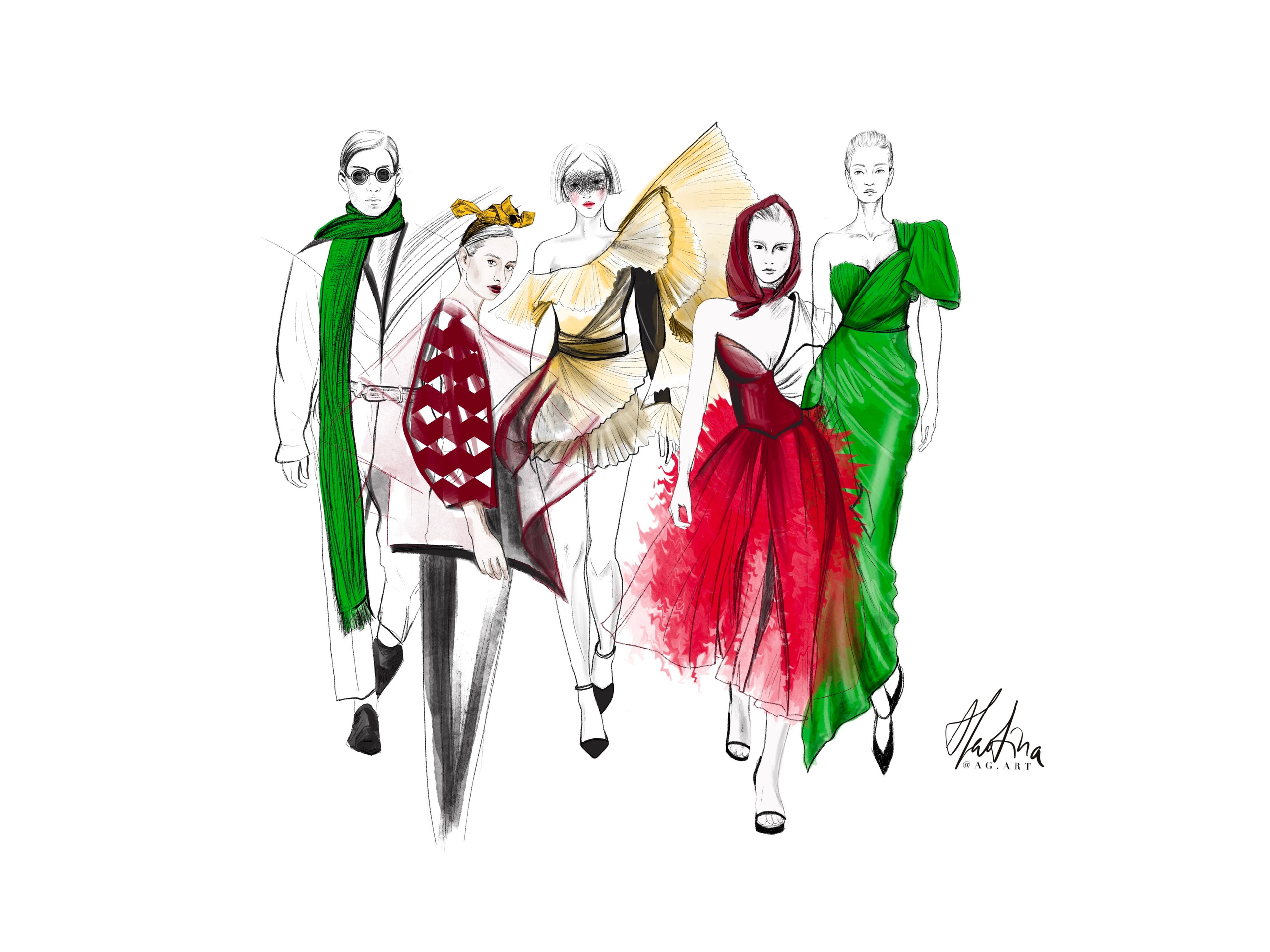 Digital. Portrait Artist and Illustrator Alevtina Golovin