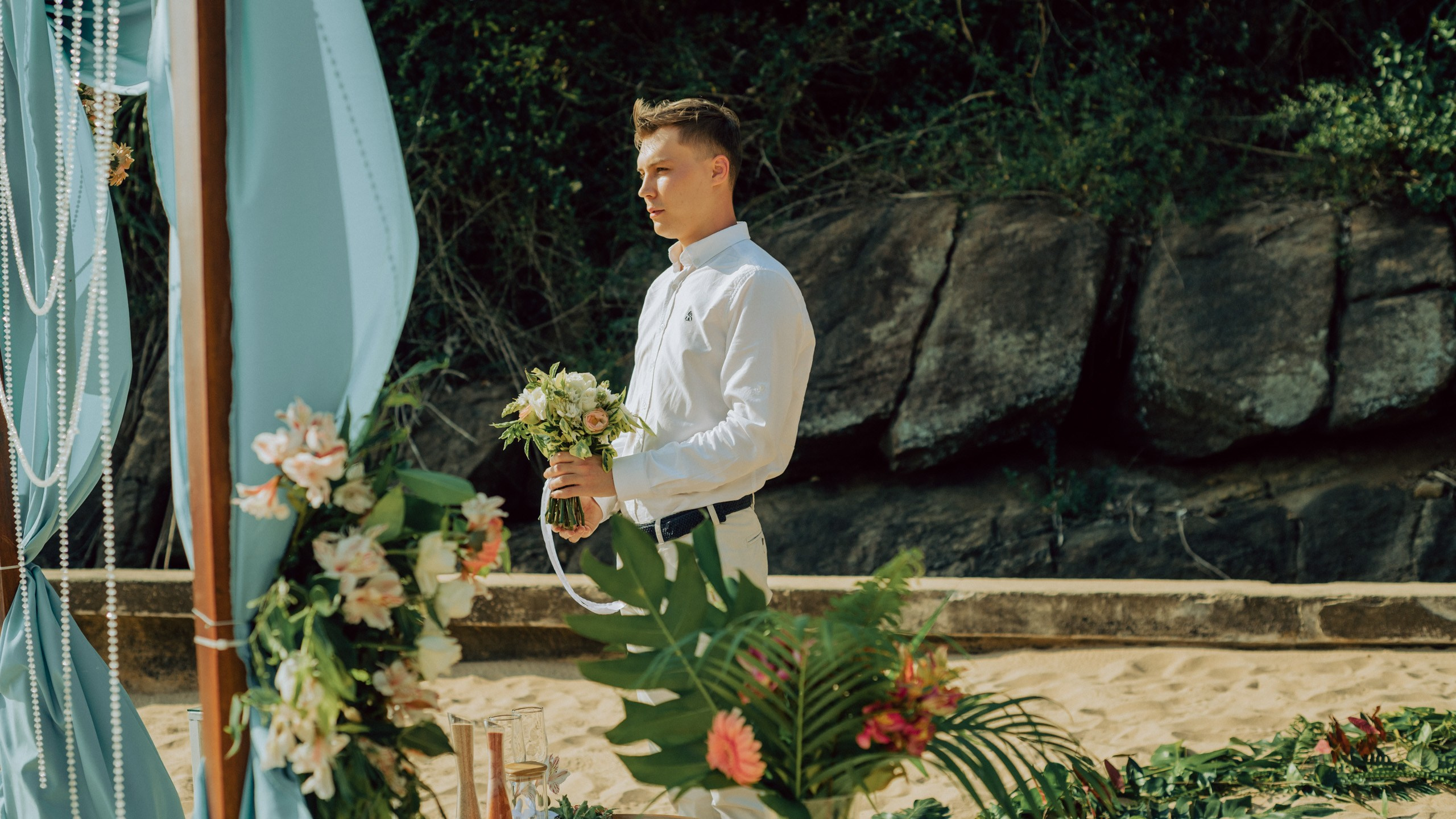 Свадебная церемония на берегу Океана (ШРИ-ланка). Фотограф и Видеограф Анапа, Новороссийск, Краснодар. Алина и Женя