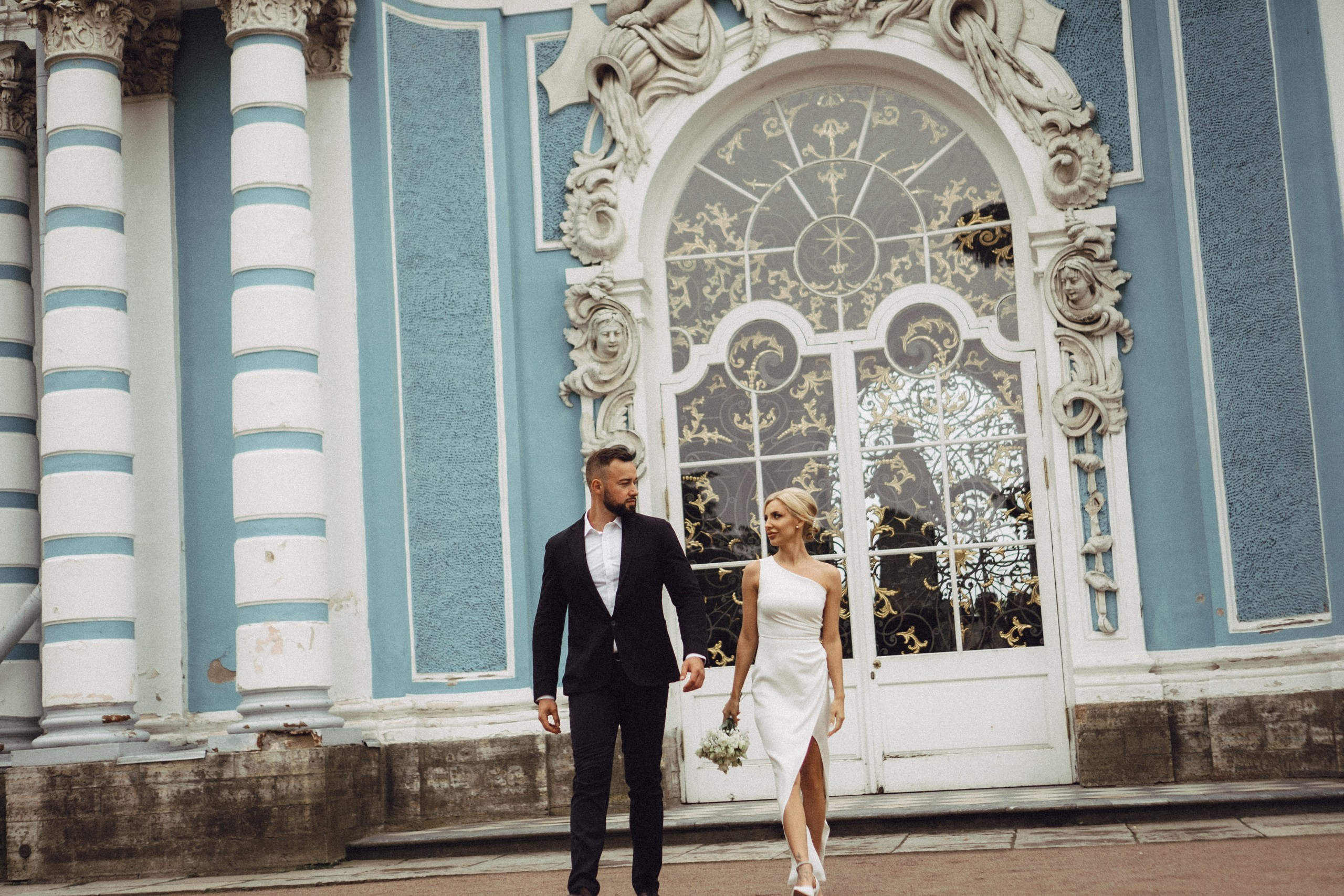 СВАДЕБНАЯ ИСТОРИЯ В ГОРОДЕ ПУШКИН ВОЗЛЕ ЕКАТЕРИНИНСКОГО ДВОРЦА И В ПАРКЕ. Профессиональный фотограф, Санкт-Петербург — Виктория Богомолова