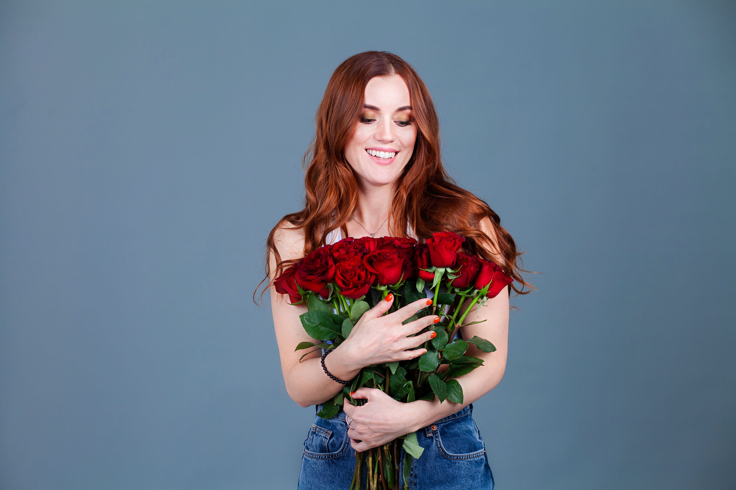 Дарья Белаш, розы, букет, фото с цветами