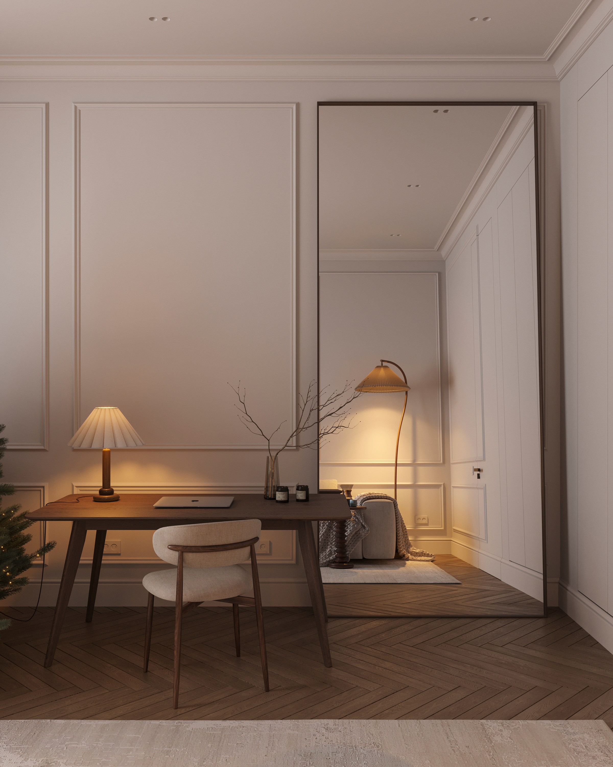 CHRISTMAS CHARM | DESIGNER ANNE KIREEVA. Interior Visualization by Valerie Stetyukevich