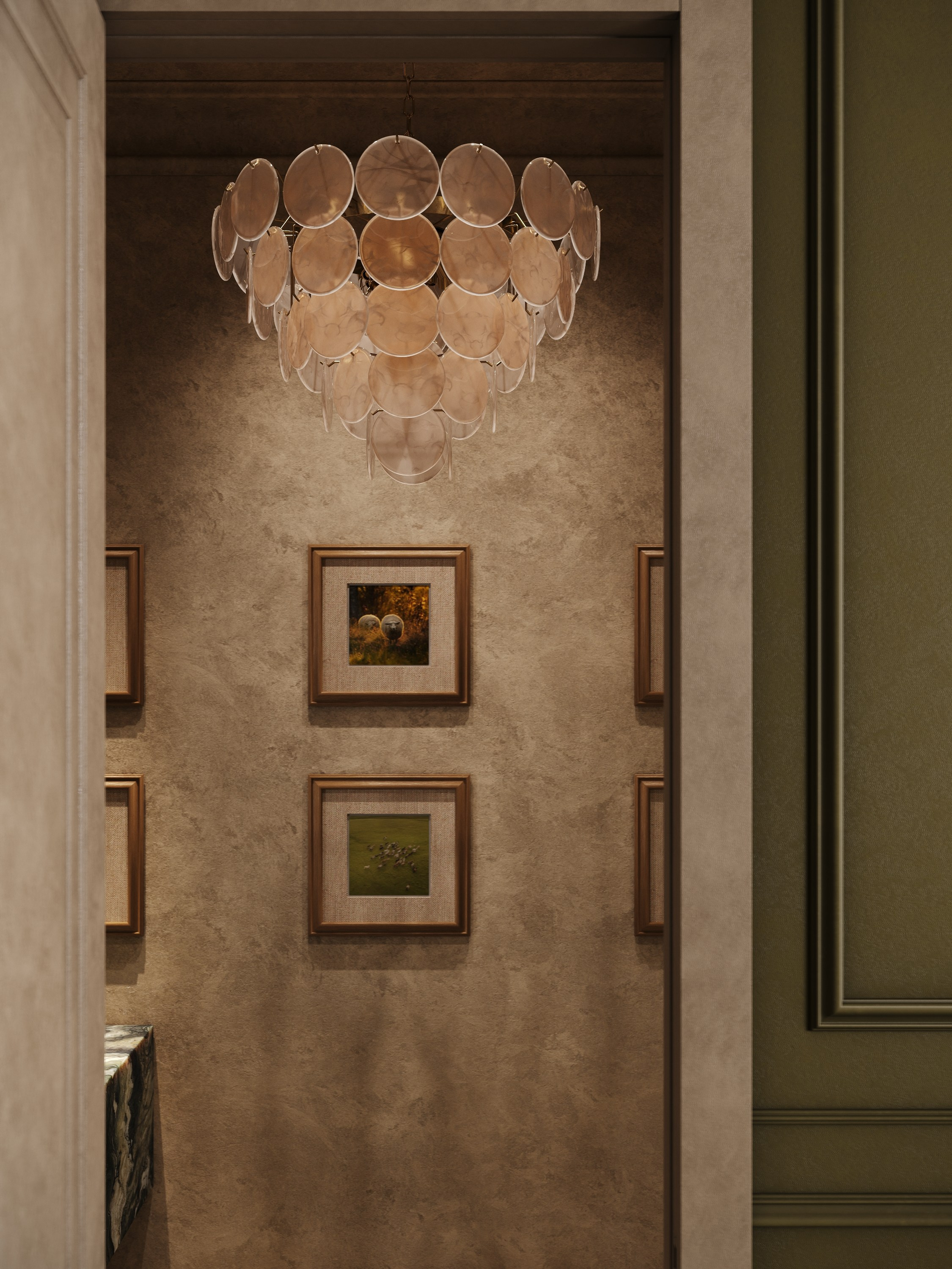 GILDED WAVES | DESIGNER ANNE KIREEVA. Interior Visualization by Valerie Stetyukevich