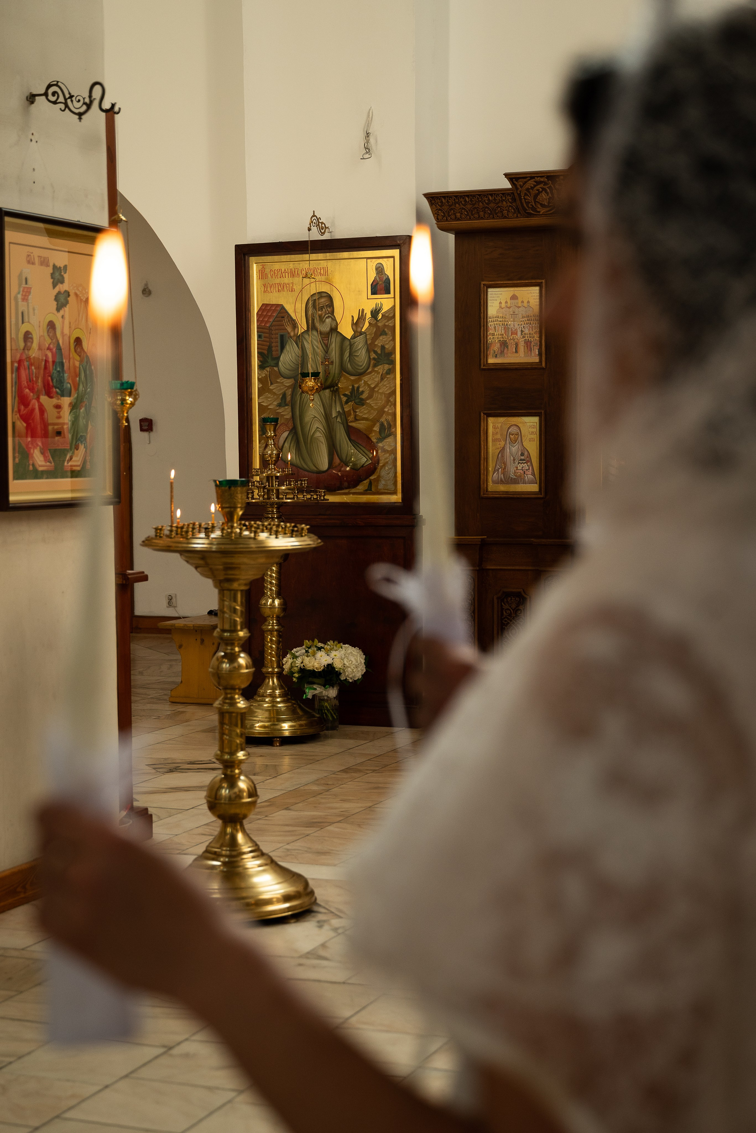 Венчание в Храме Торжества Православия в Алтуфево. Фотограф Ксения Огородова портфолио