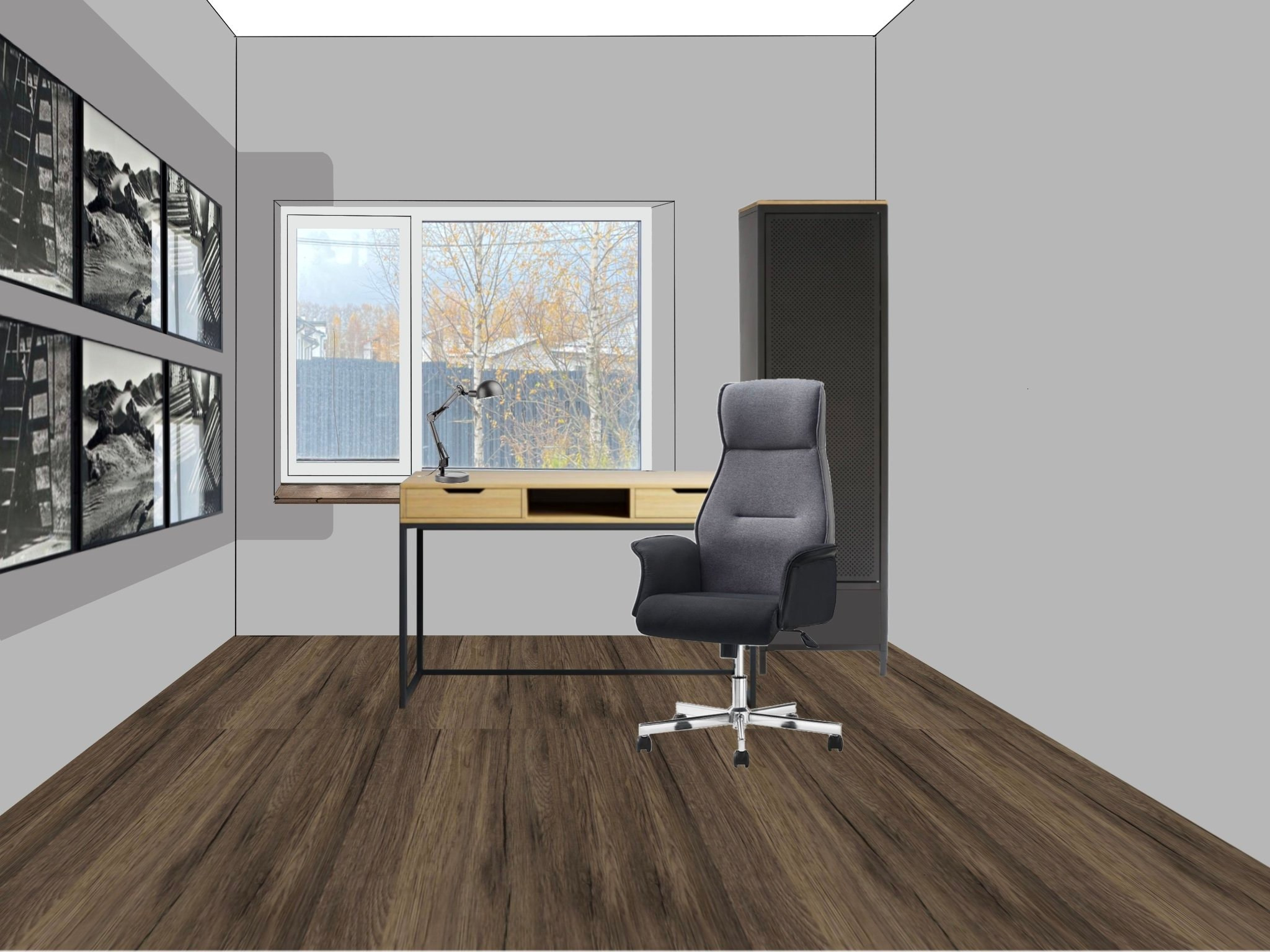 Дом в КП «Жульверн» (эскизная визуализация). Дизайнер интерьера Квасова Вероника