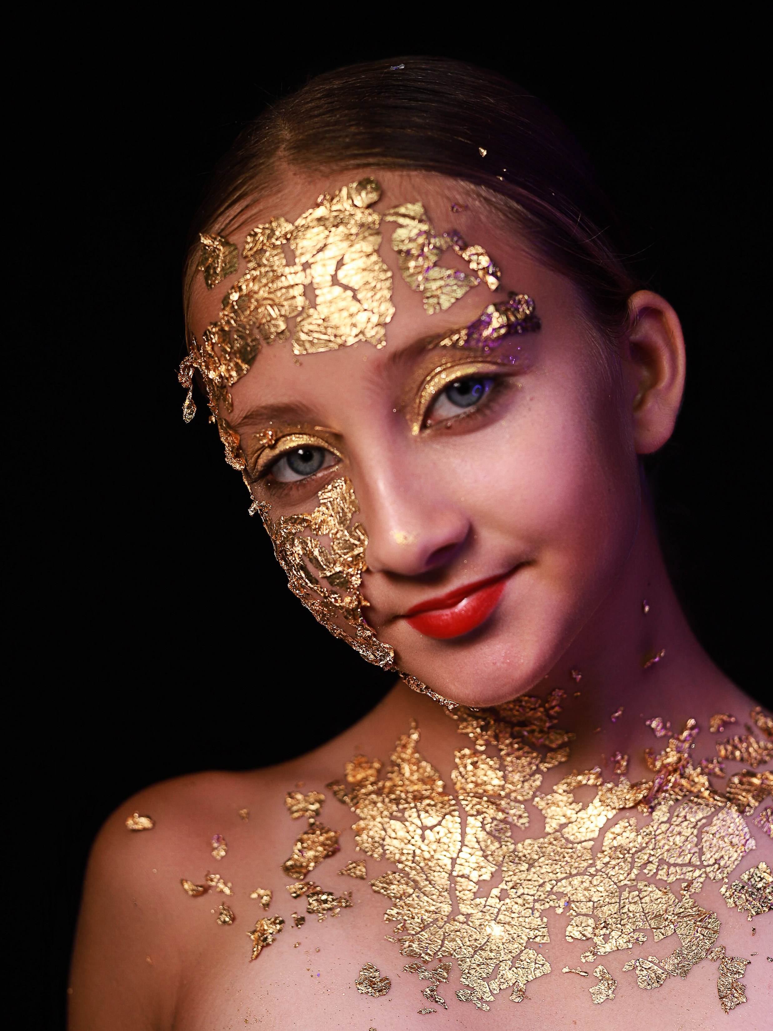 Портреты с глитер. Фотограф Юлия Мальцева