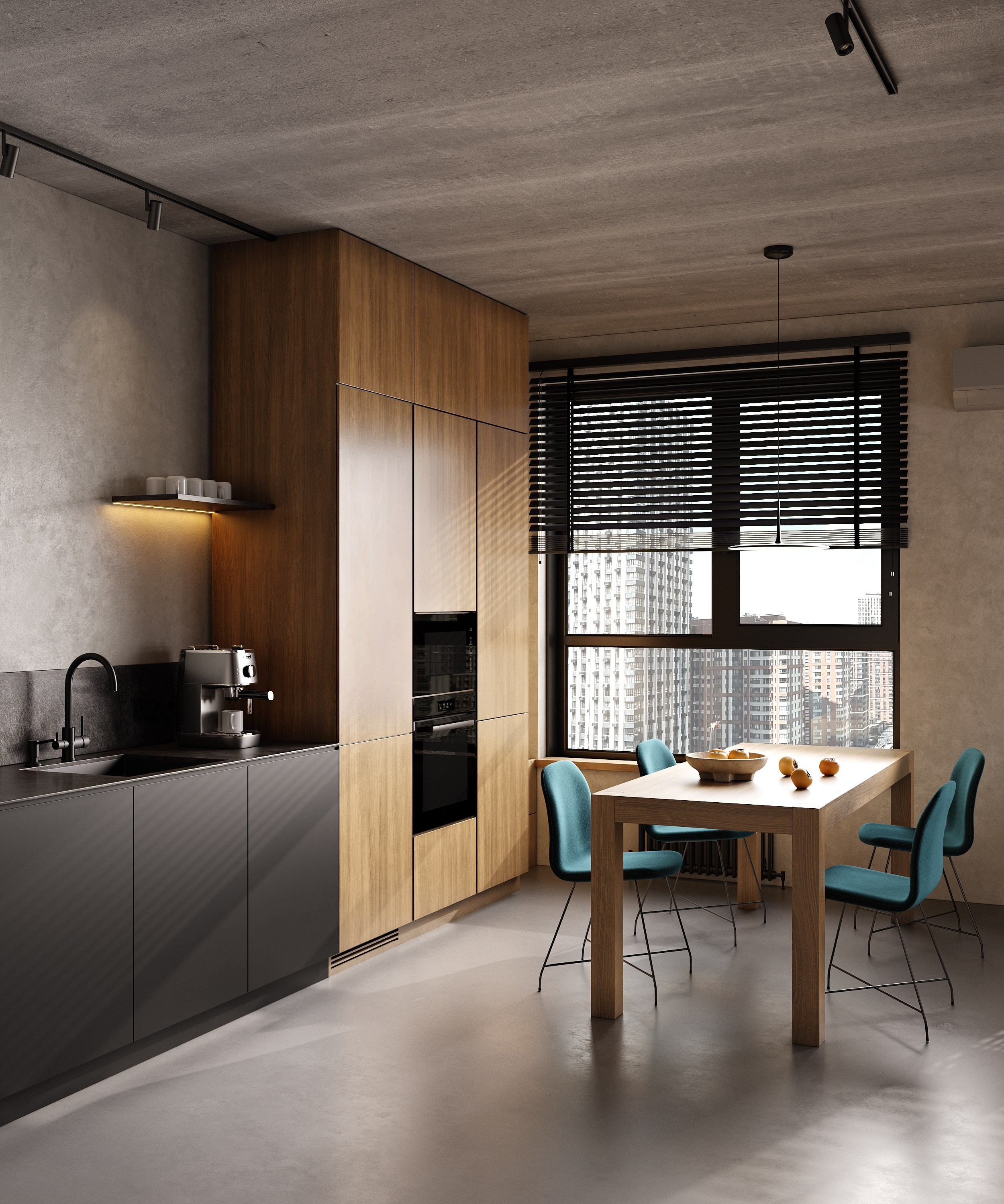 Graphic Minimalism | Design by Yuliya Shpeter. Interior visualisation | avocado.render