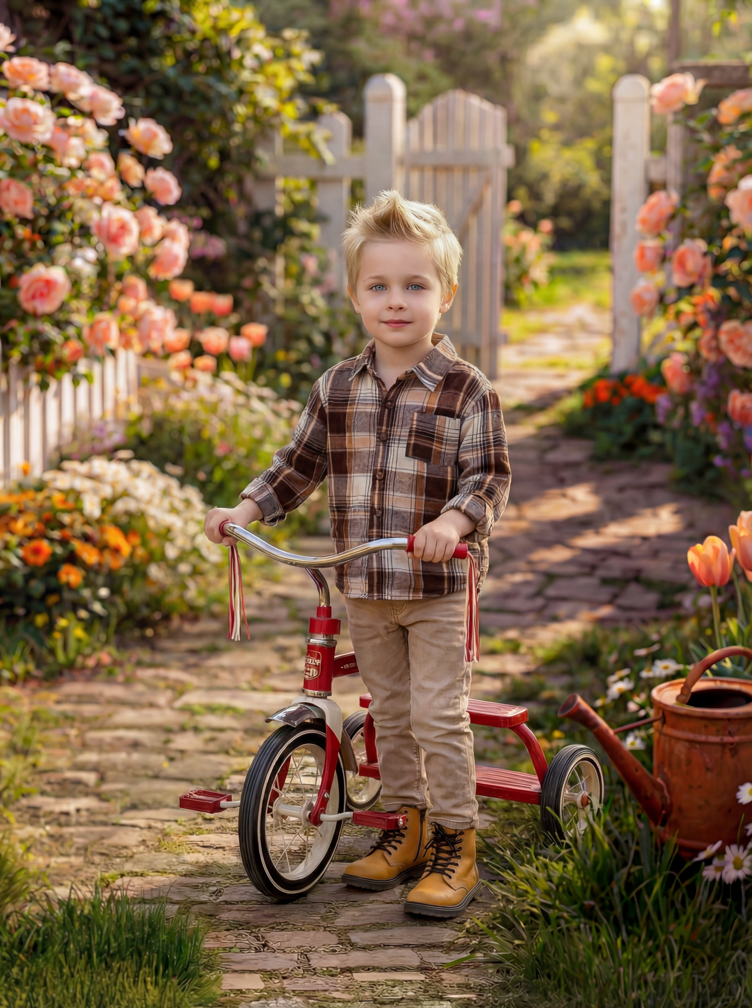 Велосипед Весна. Детская фотостудия Москва