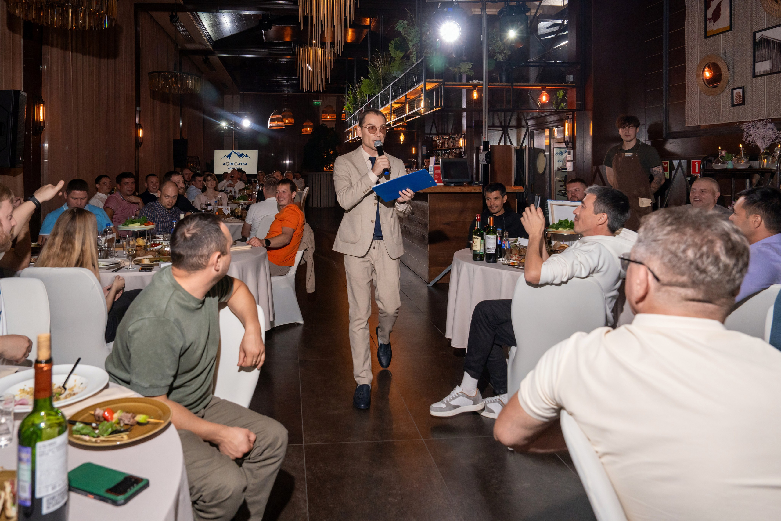 Гала-ужин для компании «Agregatka». Репортажный фотограф в Красной Поляне и Сочи Павлюченко Екатерина