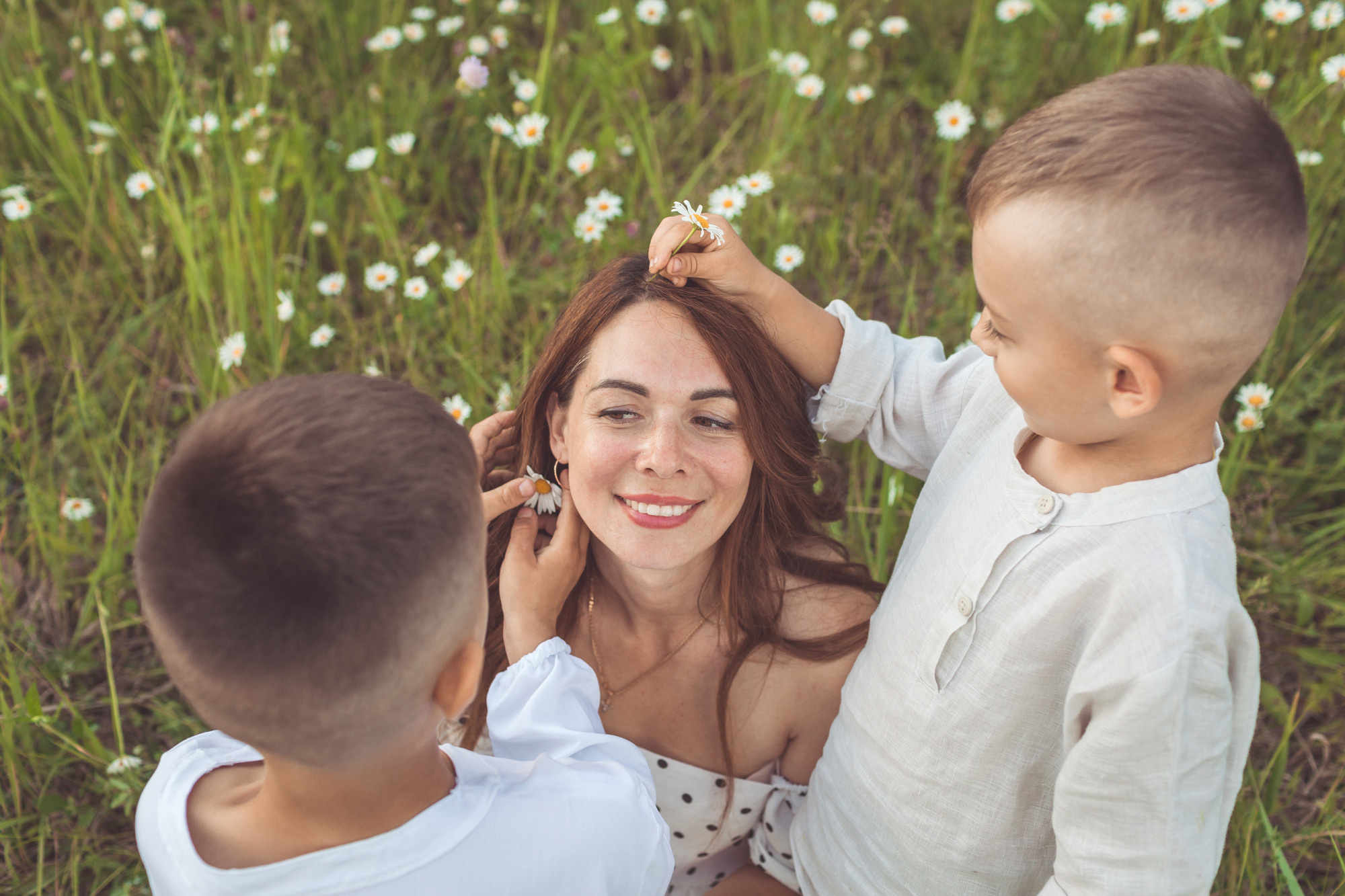 Фотосессии в ромашках. Детский и семейный фотограф в Пензе Лена бешенова