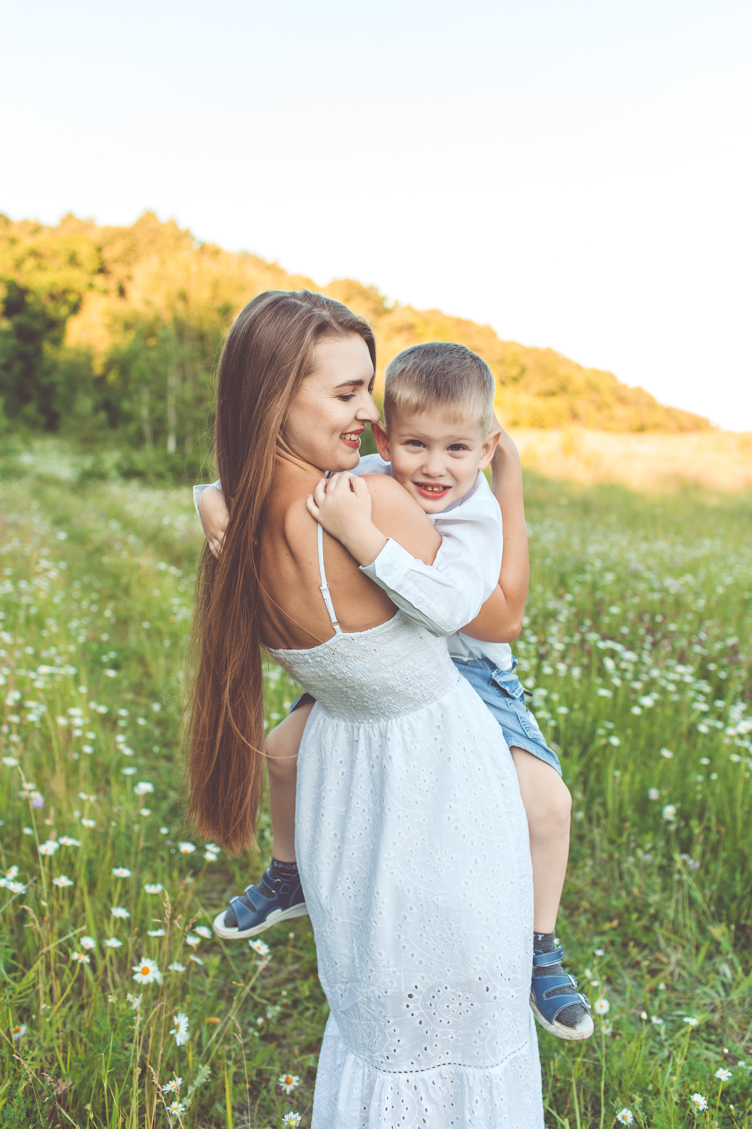 Фотосессии в ромашках. Детский и семейный фотограф в Пензе Лена бешенова