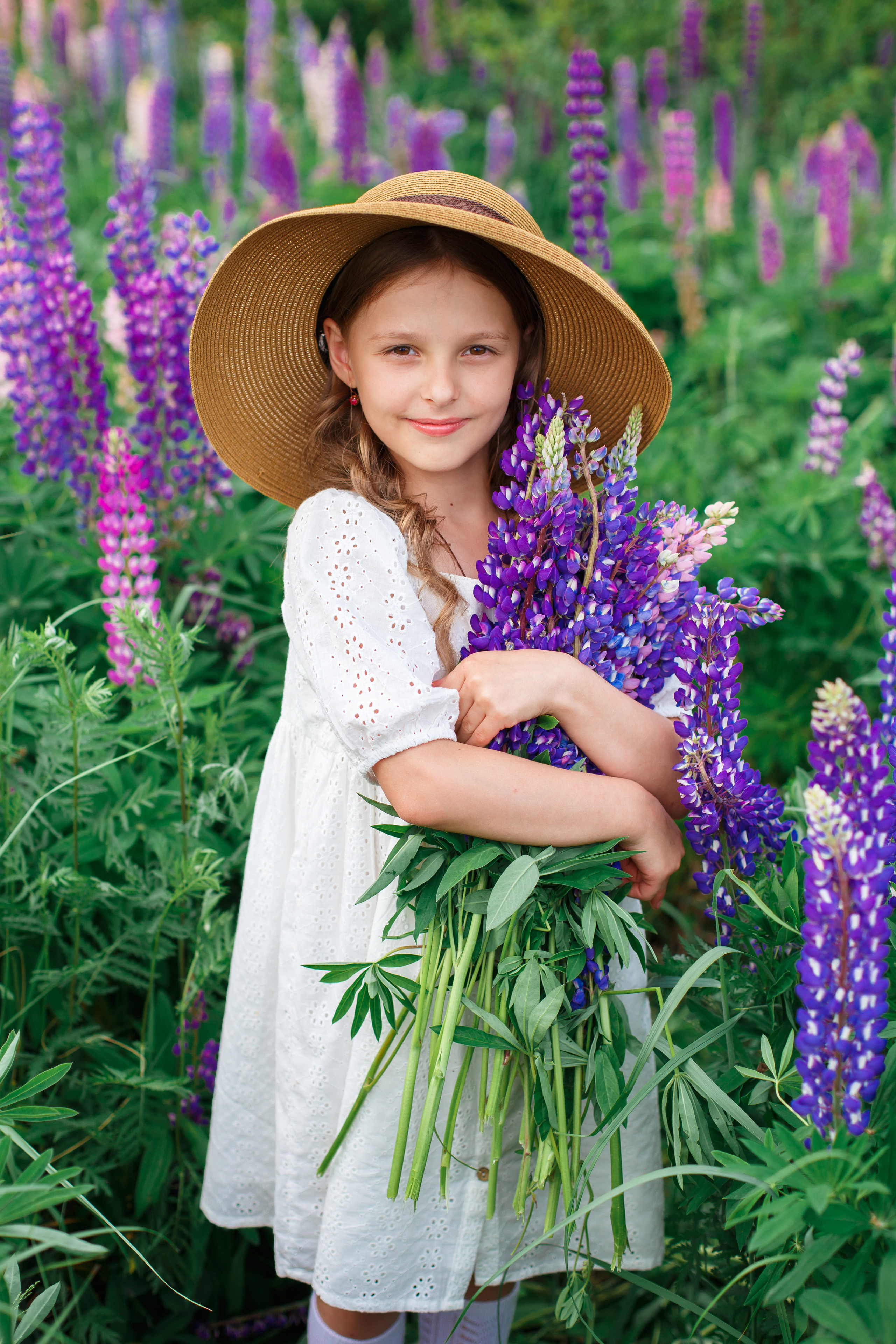 Люпины, клеверное поле. Детский и семейный фотограф в Пензе Лена бешенова
