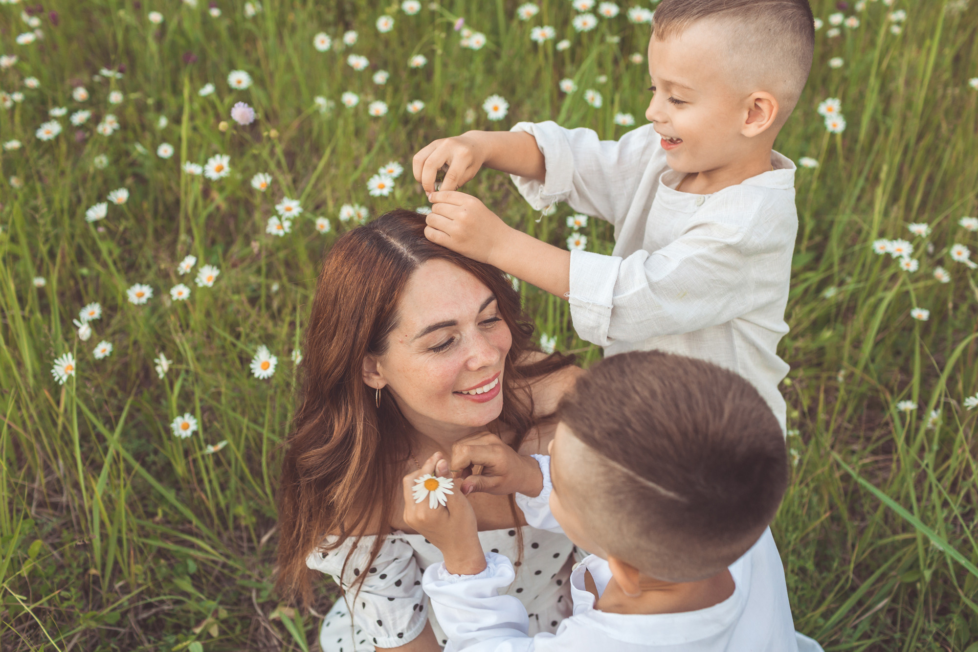 Фотосессии в ромашках. Детский и семейный фотограф в Пензе Лена бешенова