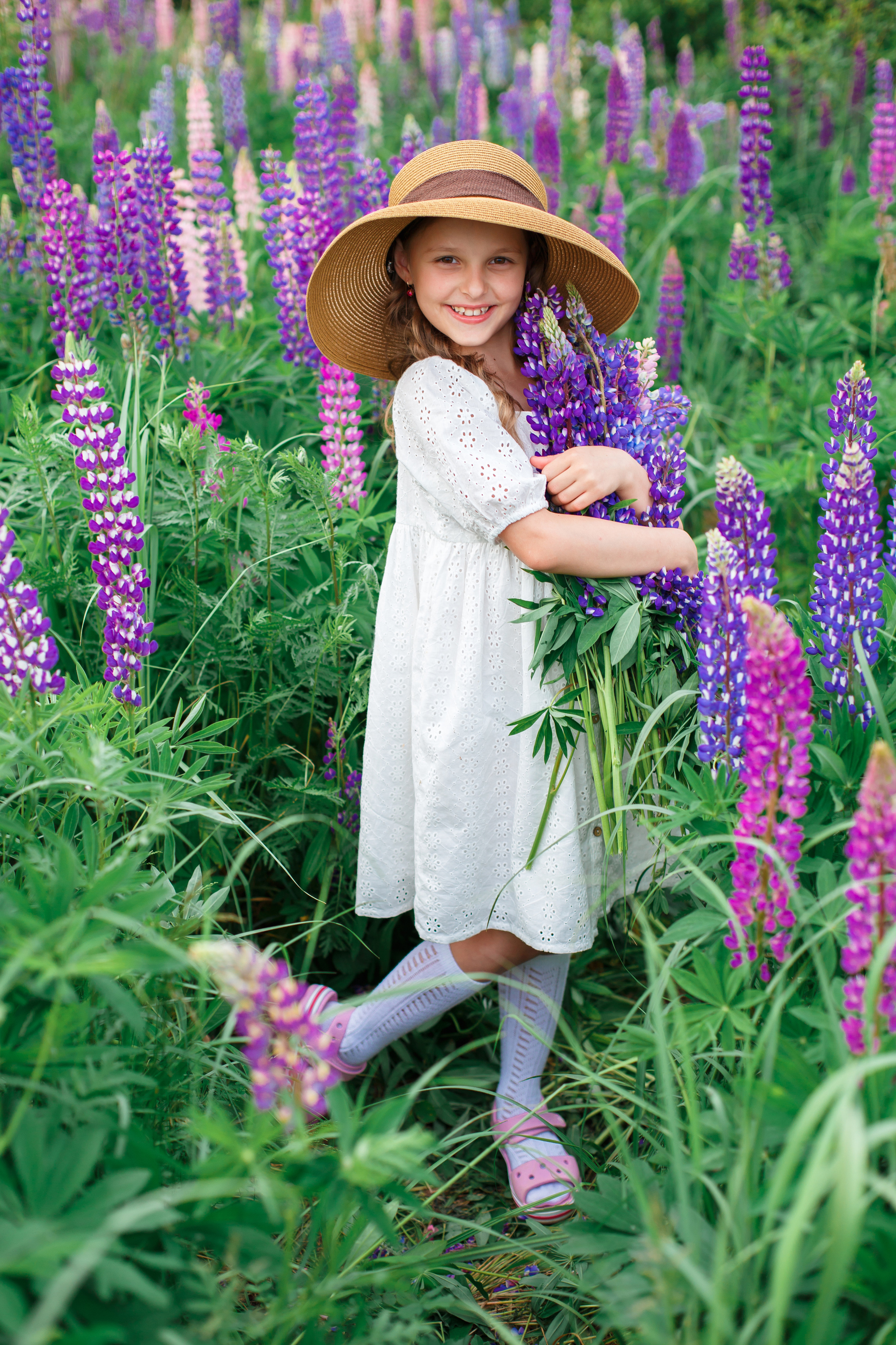 Люпины, клеверное поле. Детский и семейный фотограф в Пензе Лена бешенова