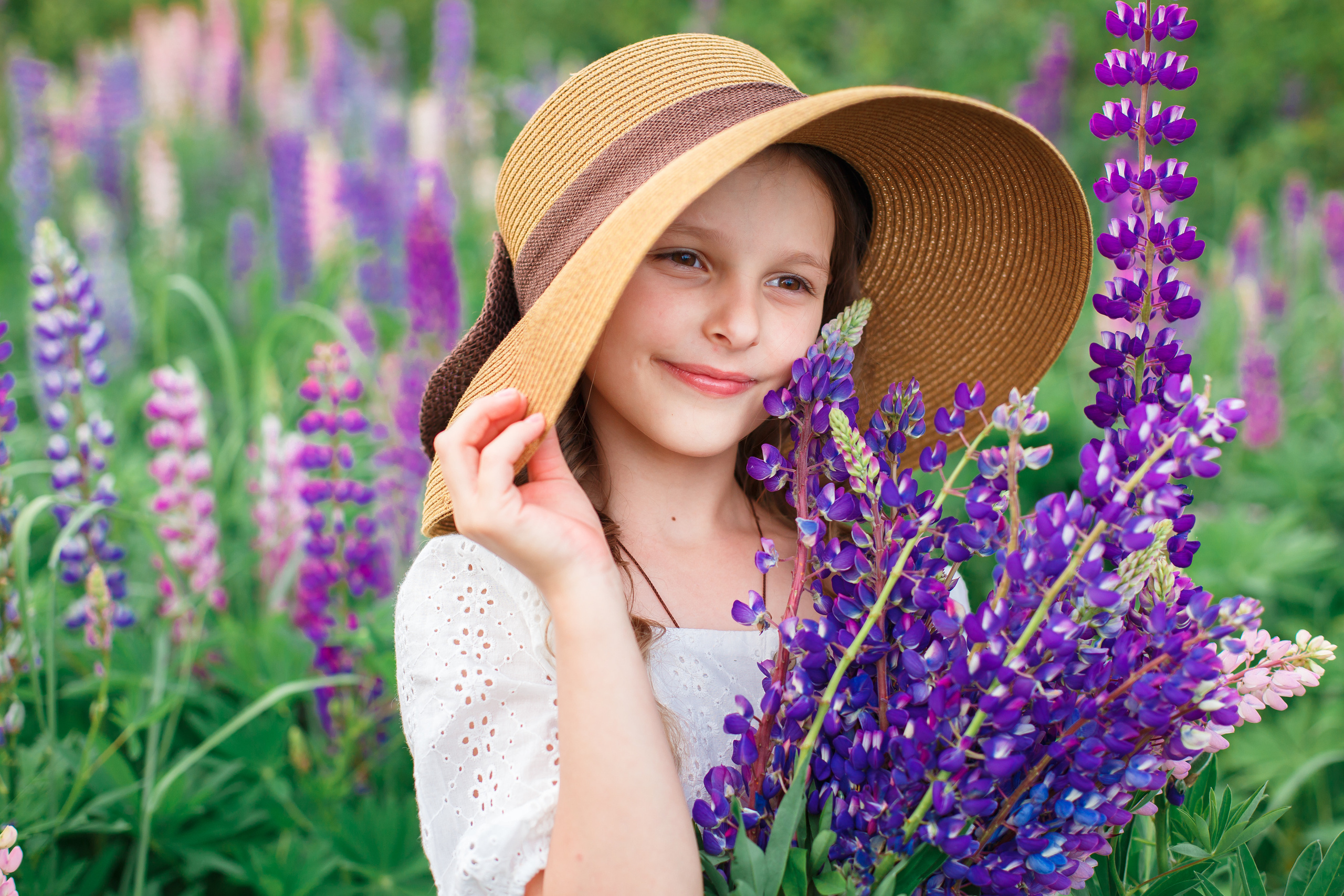 Люпины, клеверное поле. Детский и семейный фотограф в Пензе Лена бешенова