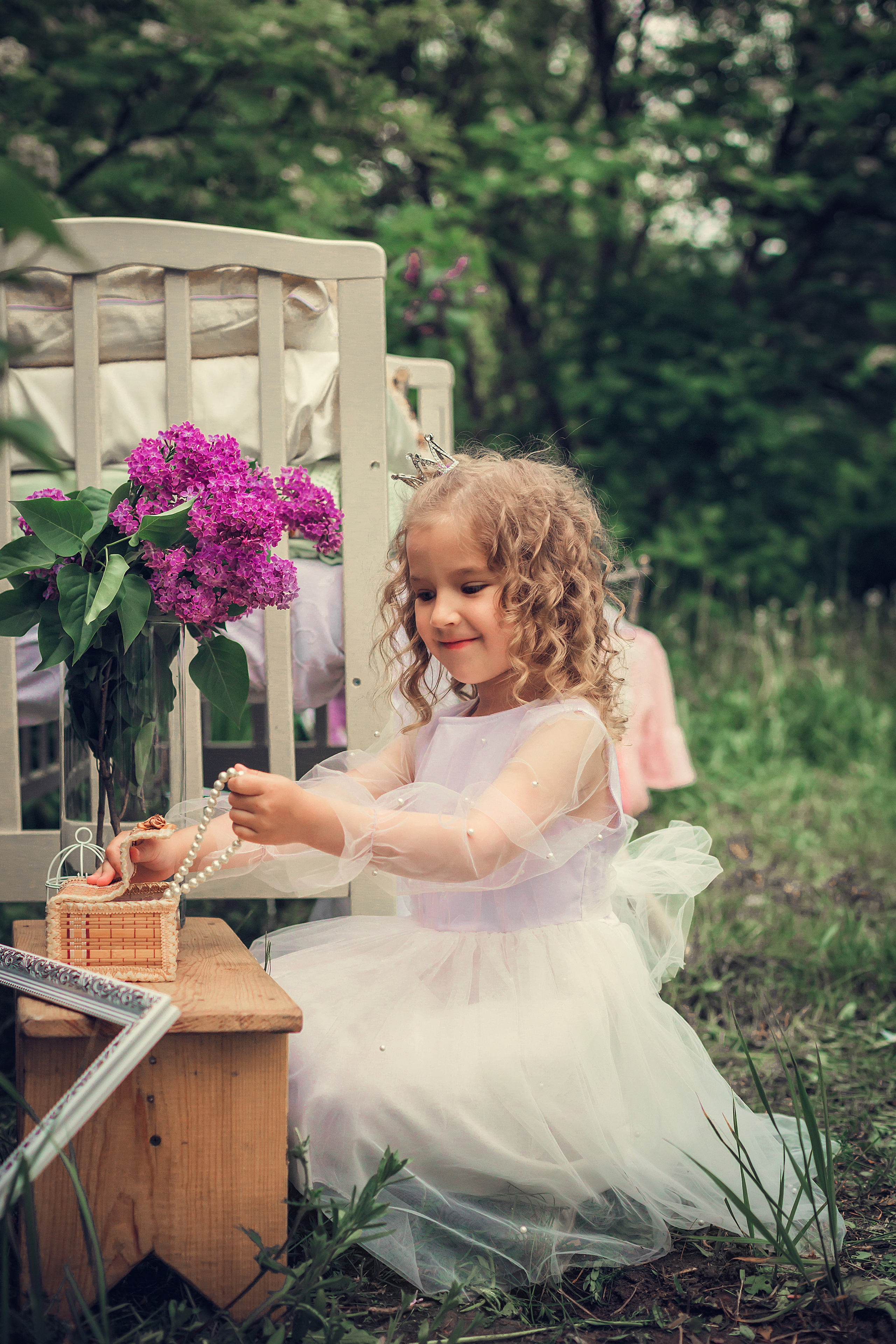Принцесса на горошине (сирень). Детский и семейный фотограф в Пензе Лена бешенова