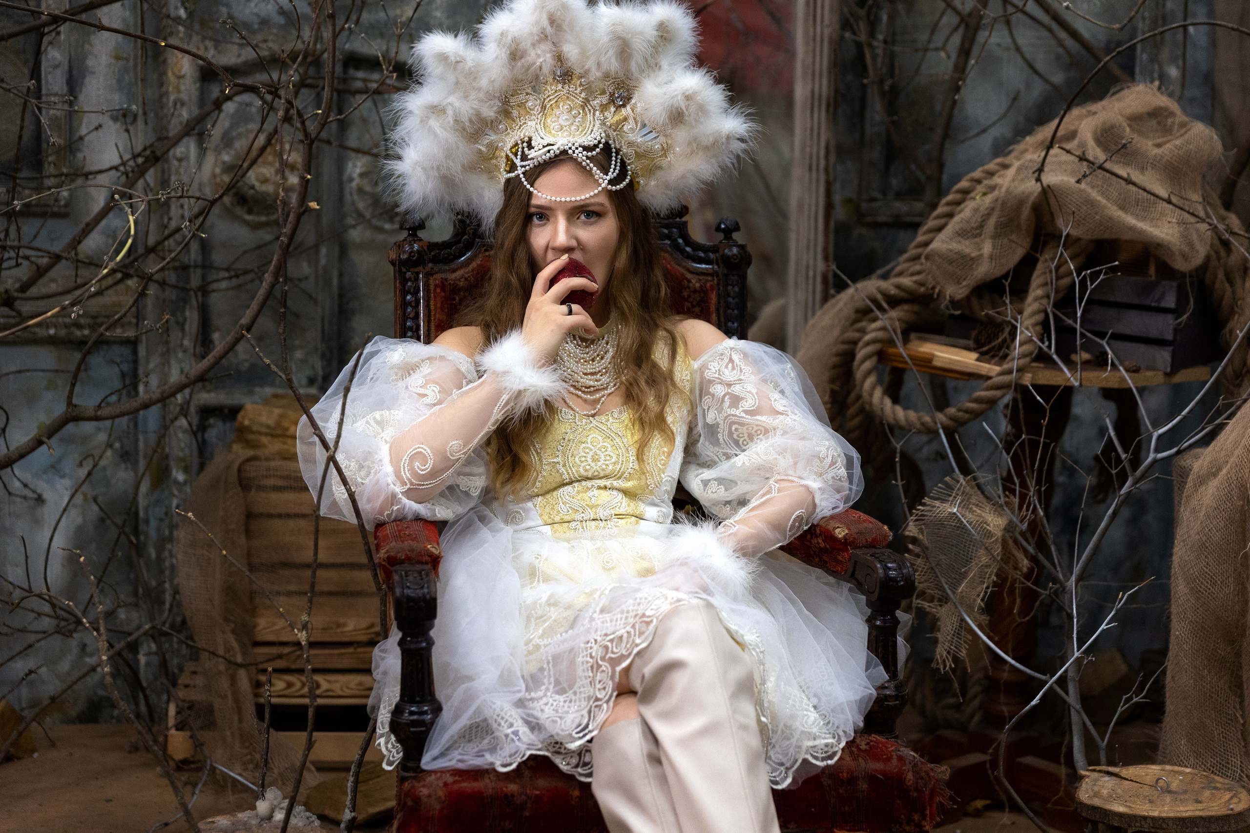 Зимушка. Фантазийная съемка по мотивам русских сказок