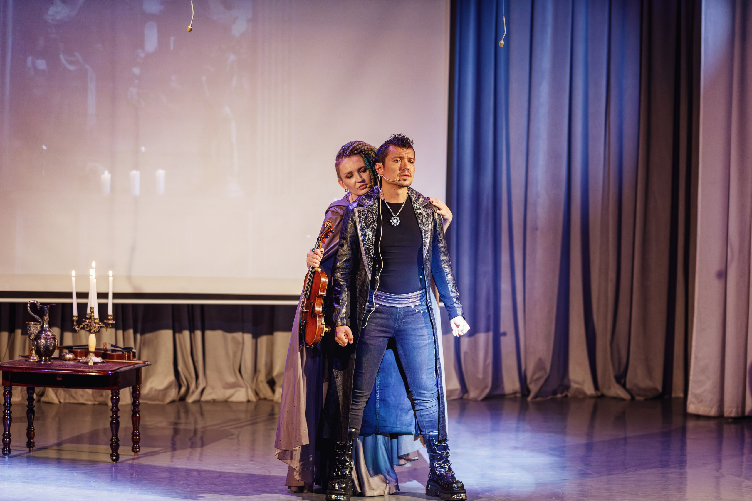 Мюзикл. Скрипка Паганини. Бэкстейдж. Фотограф портретист в Троицке и Москве Иван Парусиди